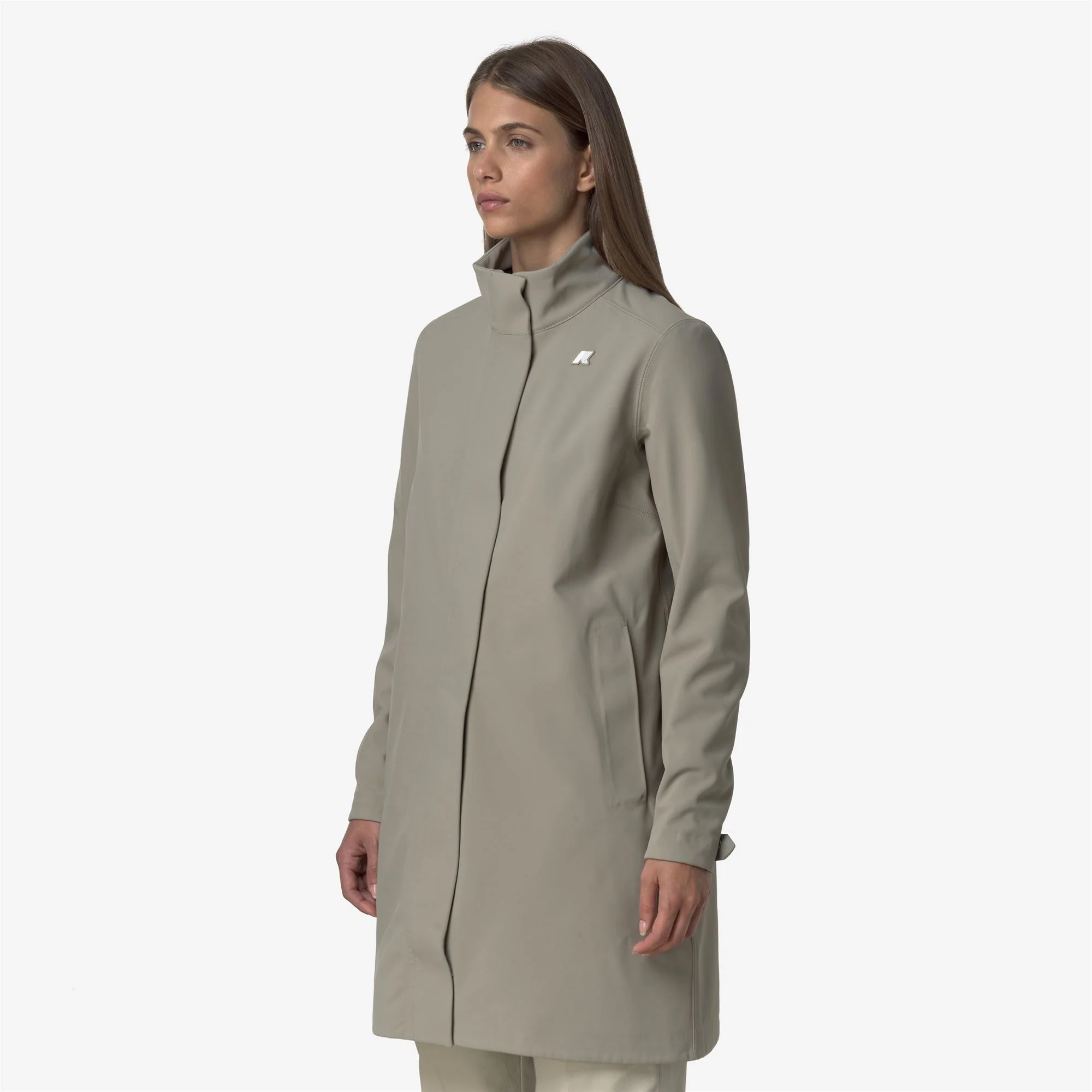 DUKESSE BONDED - Jackets - 3/4 LENGTH - Woman - GREEN OAK-BLUE DEPTH - Image 4