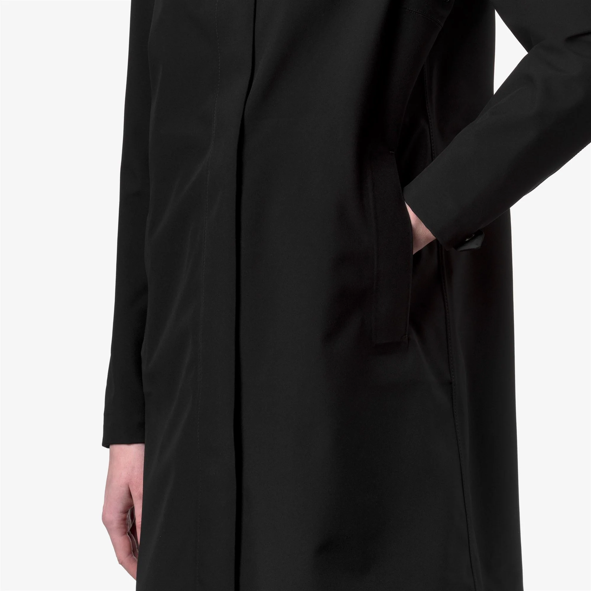 DUKESSE BONDED JERSEY - Jackets - 3/4 LENGTH - Woman - BLACK PURE - Image 2