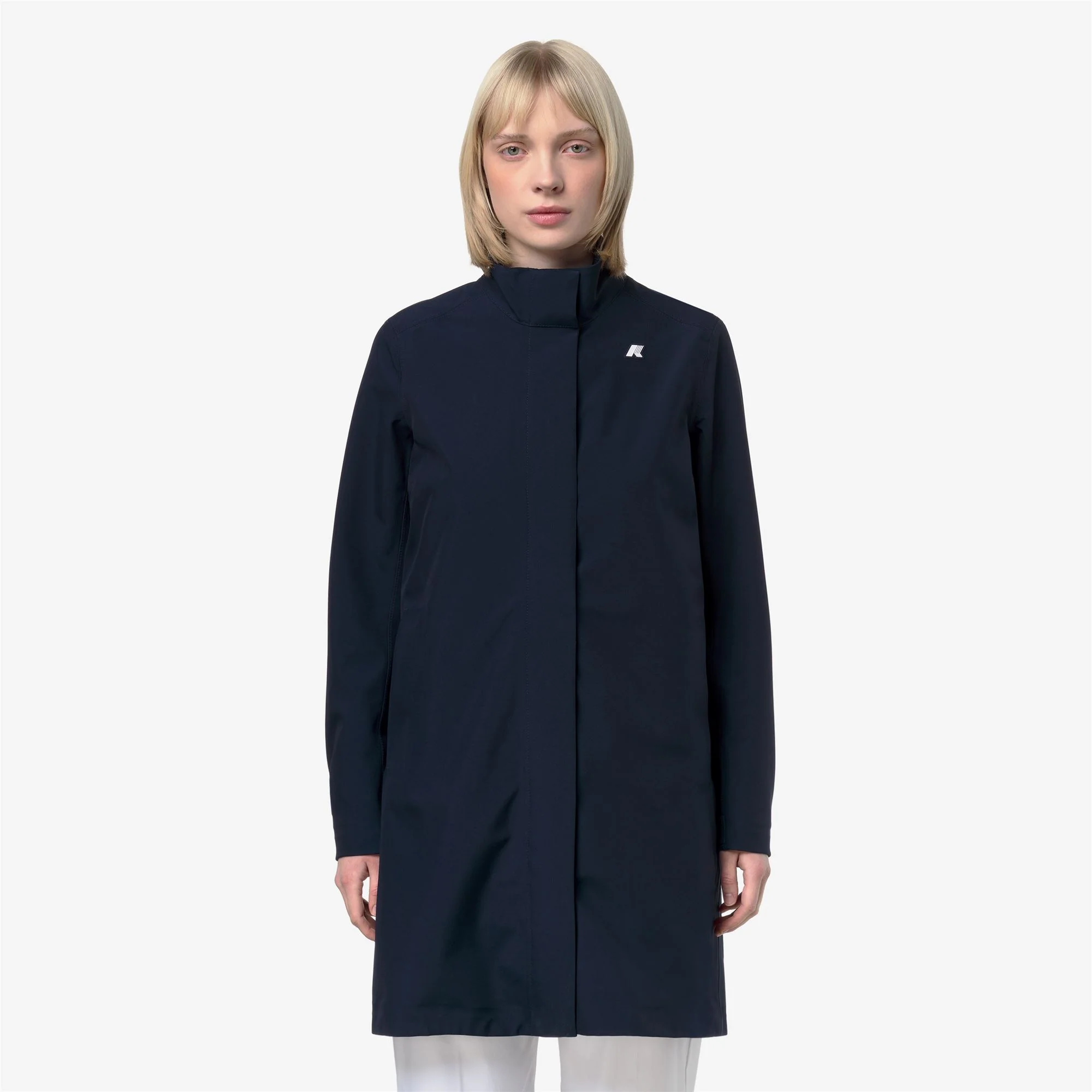 DUKESSE BONDED JERSEY - Jackets - 3/4 LENGTH - Woman - BLUE DEPTH - Image 3