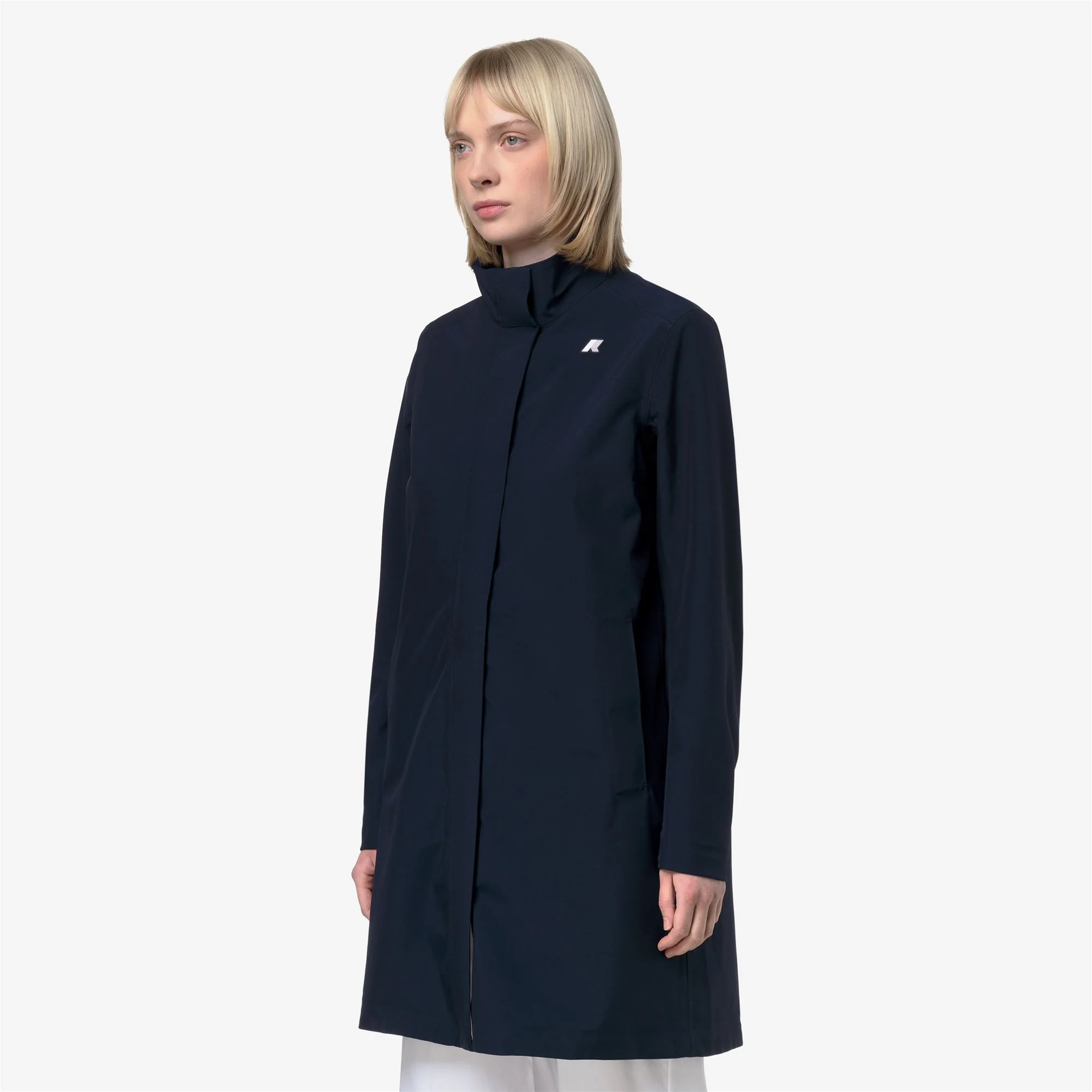 DUKESSE BONDED JERSEY - Jackets - 3/4 LENGTH - Woman - BLUE DEPTH - Image 4