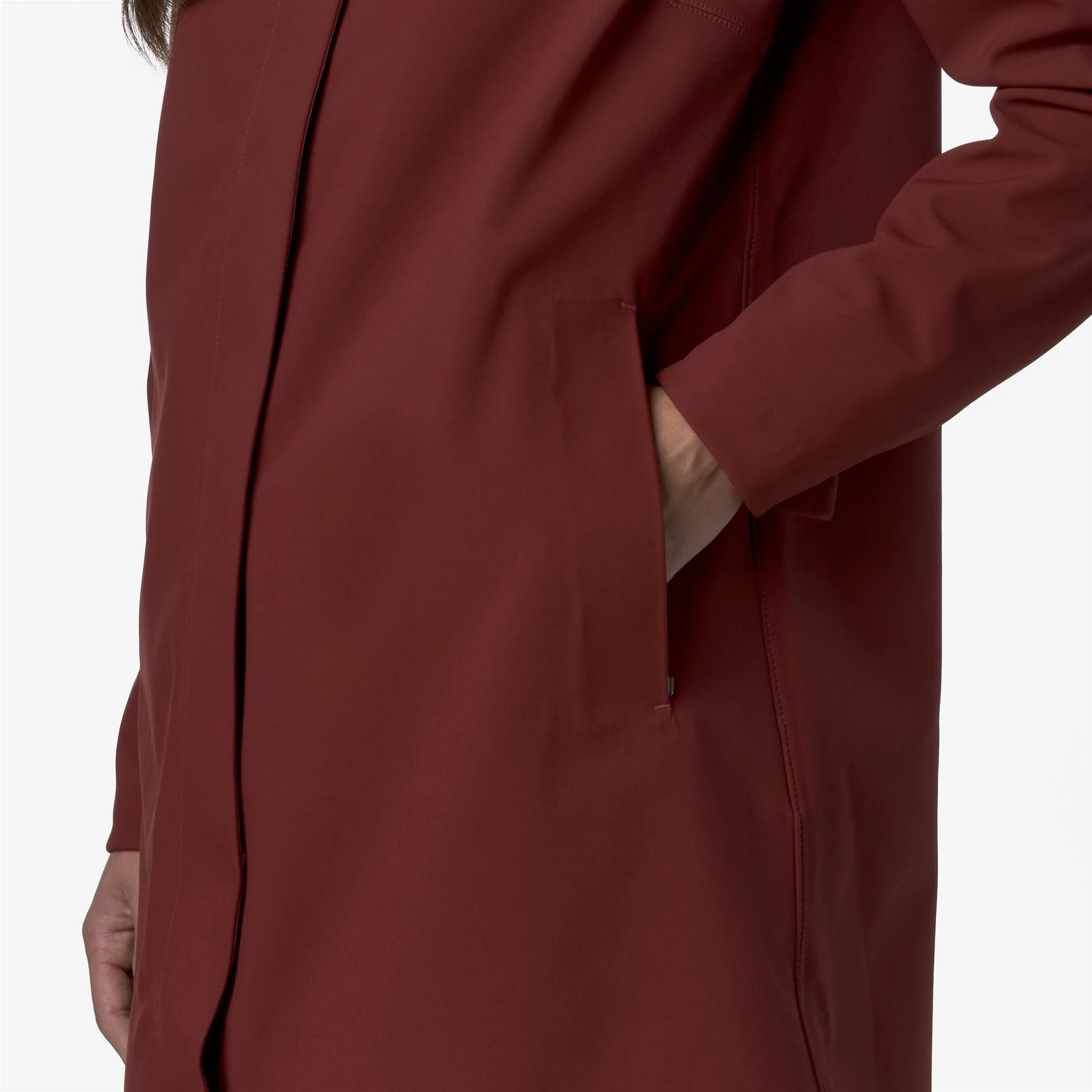 DUKESSE BONDED - Jackets - 3/4 LENGTH - Woman - RED SYRAH-BLUE DEPTH - Image 2