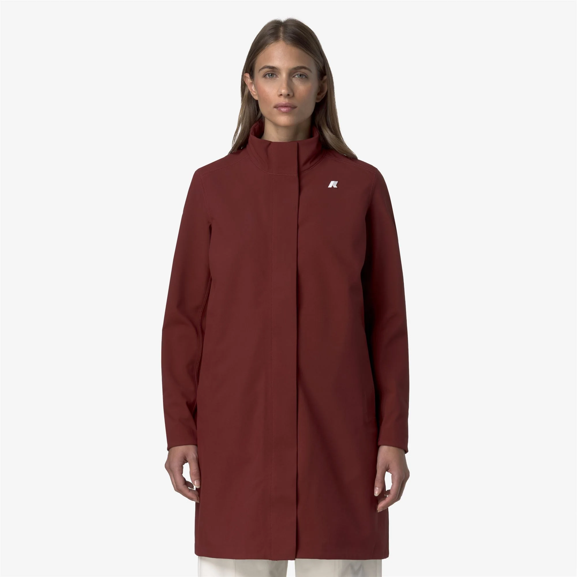 DUKESSE BONDED - Jackets - 3/4 LENGTH - Woman - RED SYRAH-BLUE DEPTH - Image 3
