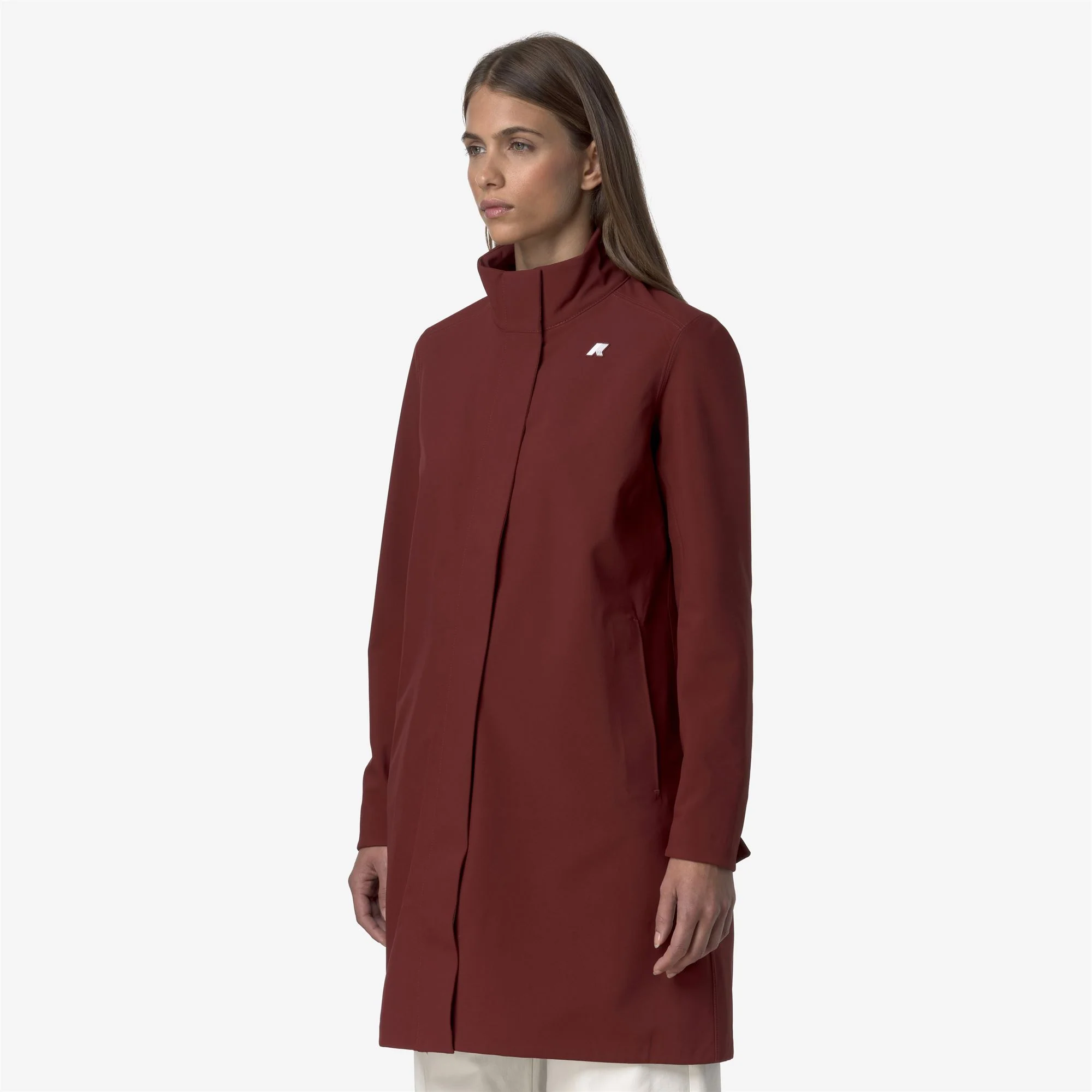 DUKESSE BONDED - Jackets - 3/4 LENGTH - Woman - RED SYRAH-BLUE DEPTH - Image 4