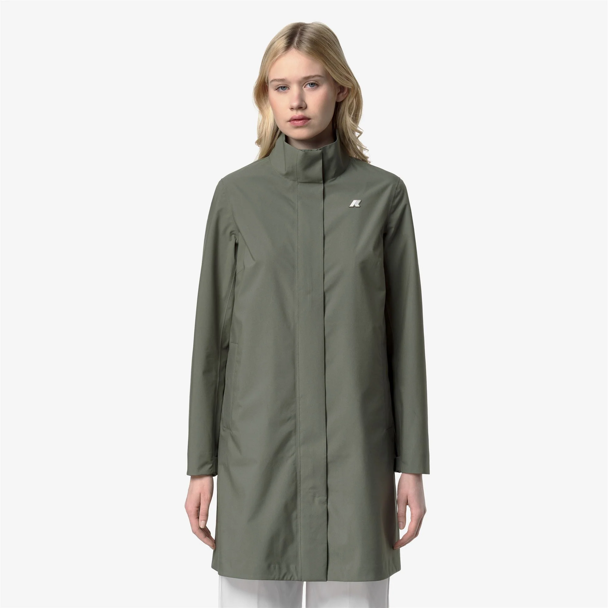 DUKESSE STRETCH 2LAYERS - Jackets - 3/4 LENGTH - Woman - GREEN LICHEN - Image 3