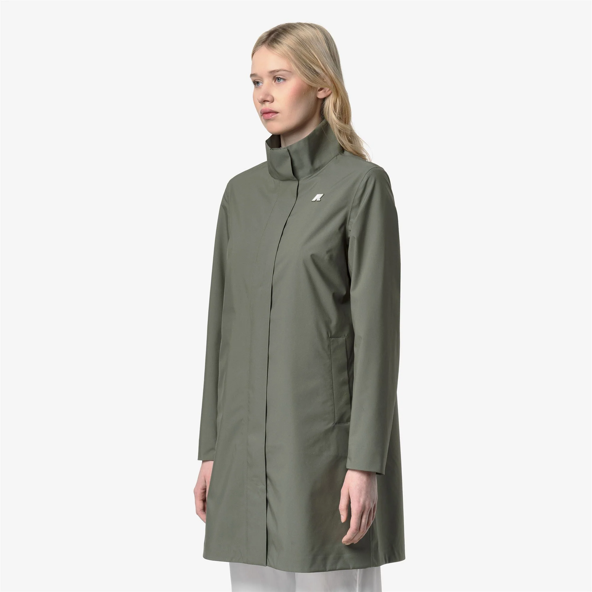 DUKESSE STRETCH 2LAYERS - Jackets - 3/4 LENGTH - Woman - GREEN LICHEN - Image 4