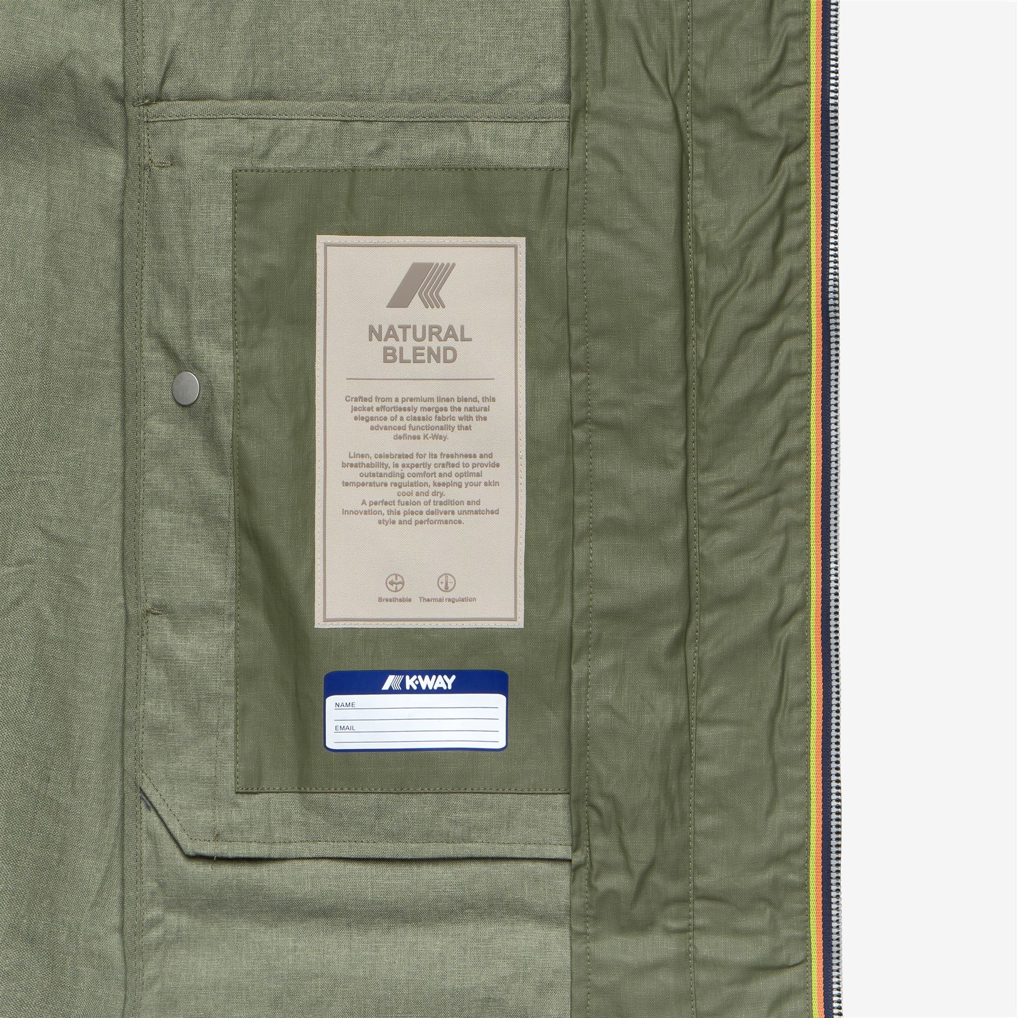 HORIEN NATURAL BLEND - Jackets - Long - Woman - GREEN LICHEN COMBO - Image 2