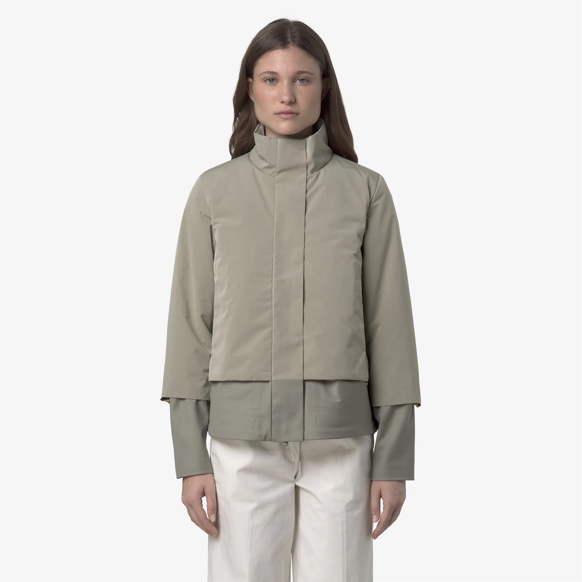 ISAN WOOL NYLON MIX - Jackets - Short - Woman - GREEN OAK-GREEN OAK - Image 4