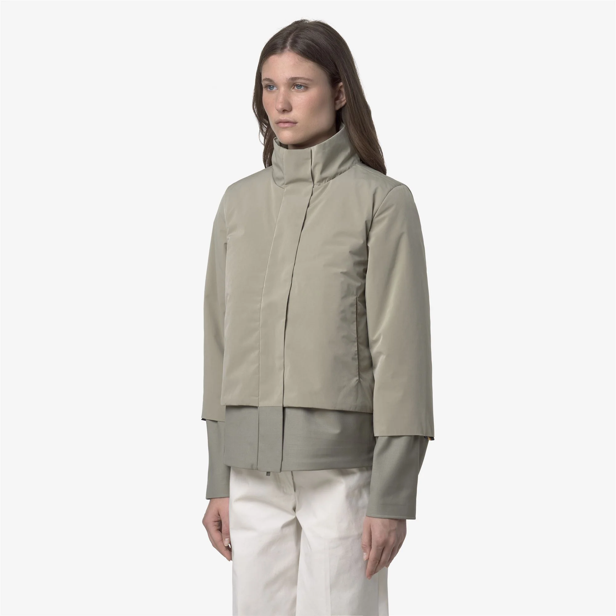 ISAN WOOL NYLON MIX - Jackets - Short - Woman - GREEN OAK-GREEN OAK - Image 5