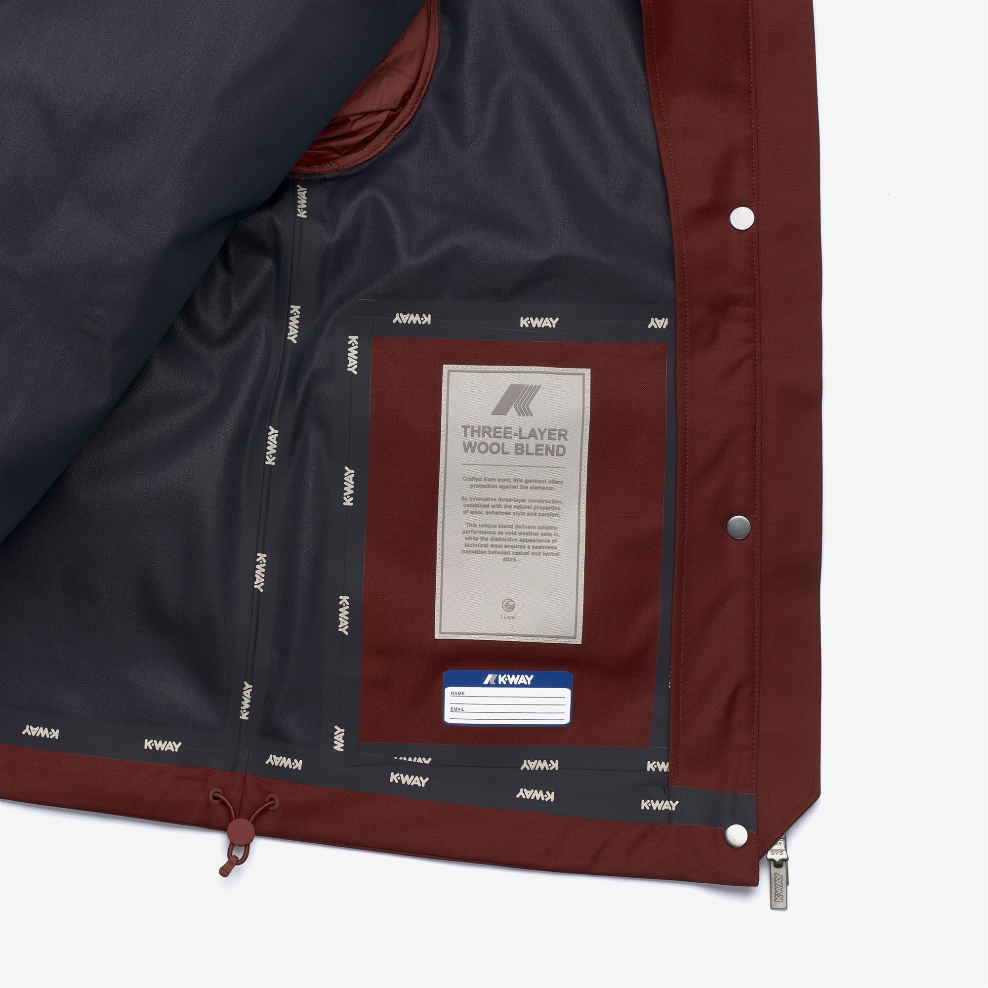 ISAN WOOL NYLON MIX - Jackets - Short - Woman - RED SYRAH COMBO - Image 2