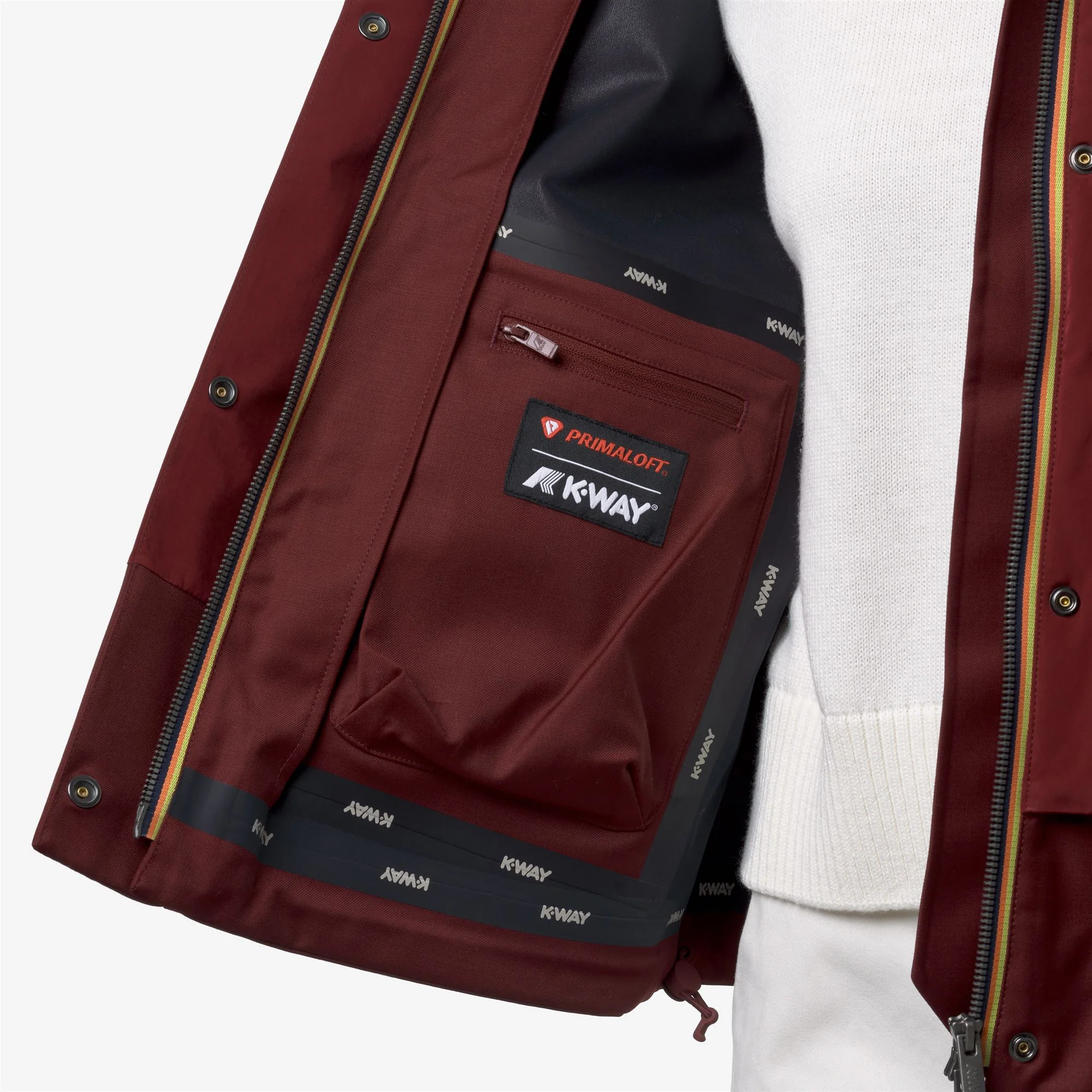 ISAN WOOL NYLON MIX - Jackets - Short - Woman - RED SYRAH COMBO - Image 3