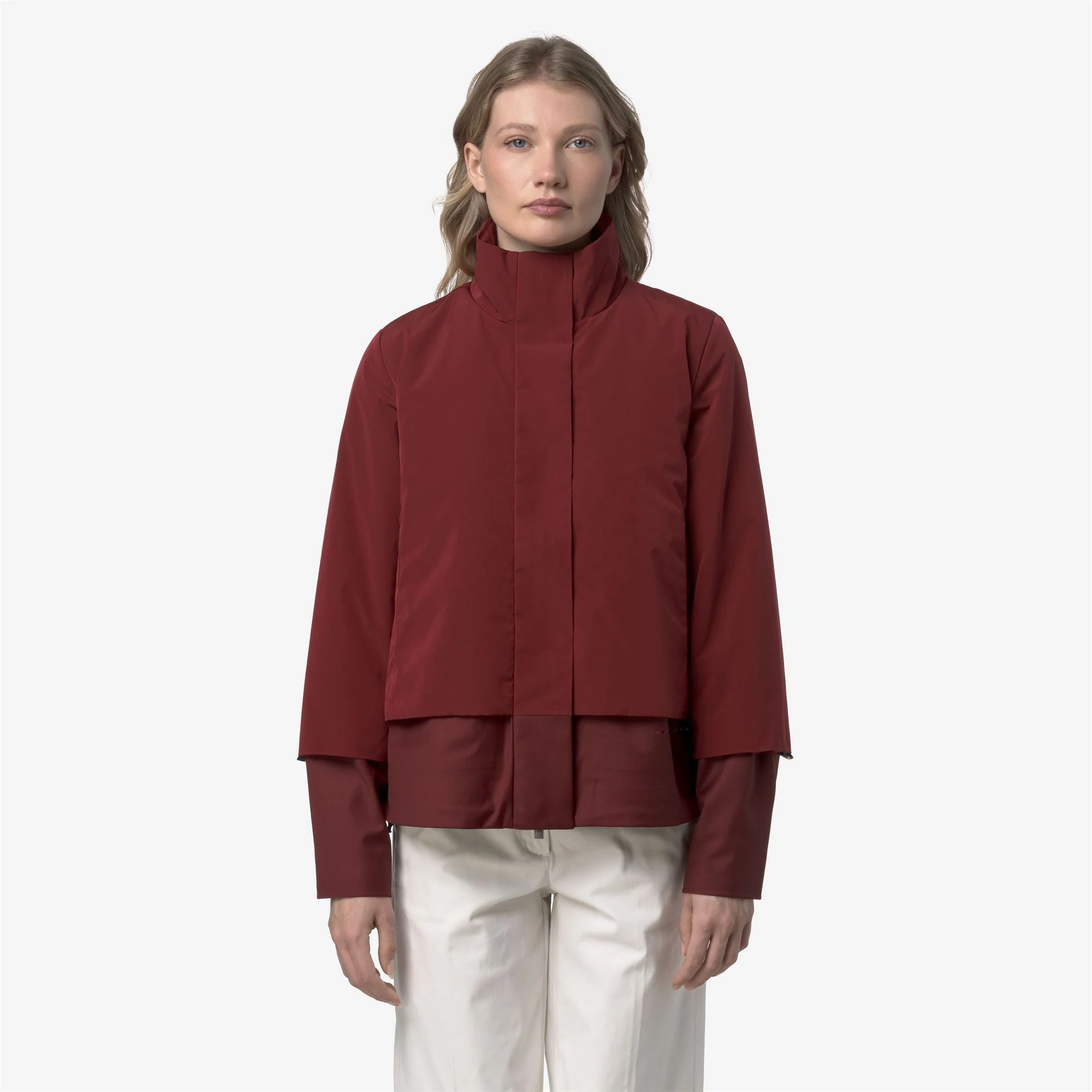 ISAN WOOL NYLON MIX - Jackets - Short - Woman - RED SYRAH COMBO - Image 4