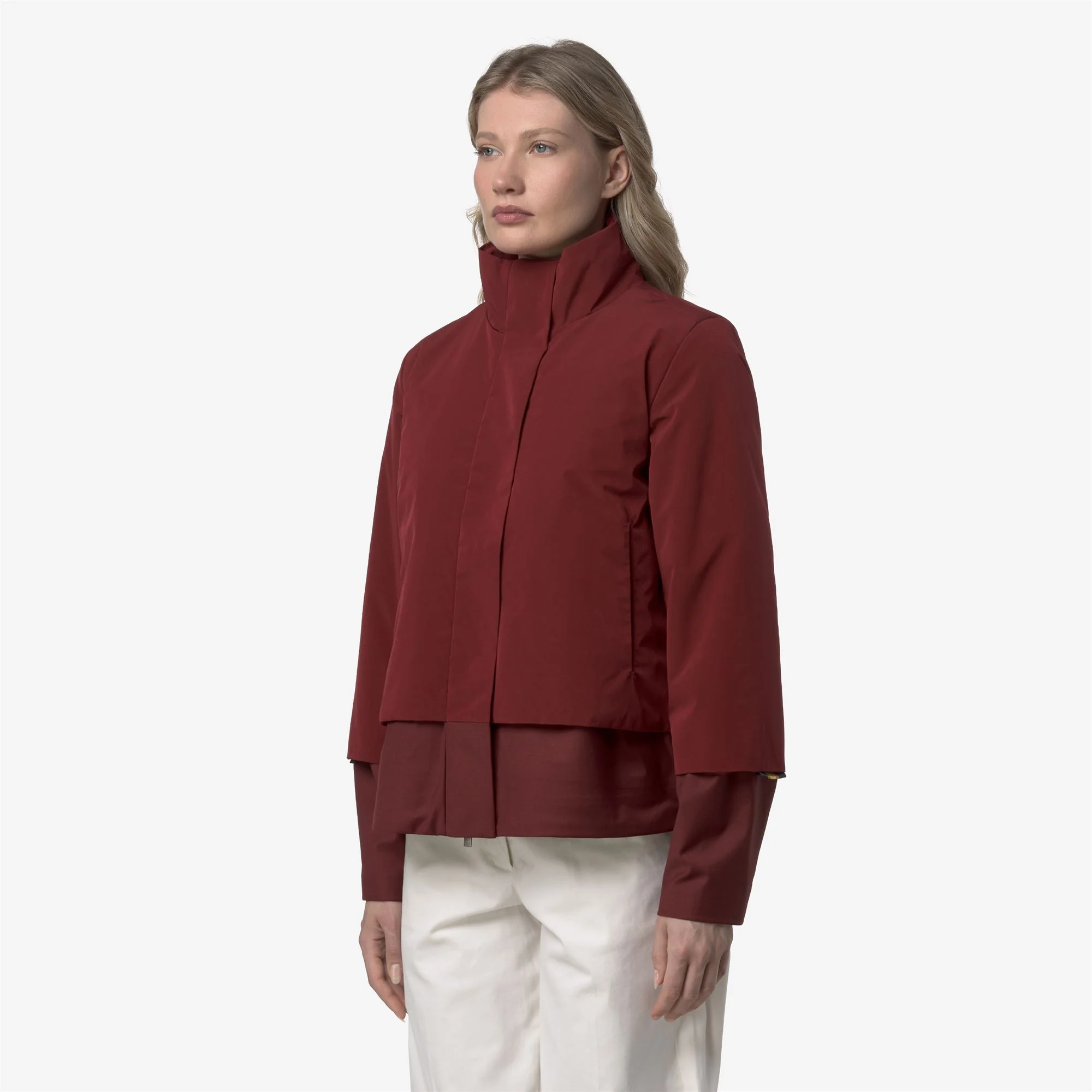 ISAN WOOL NYLON MIX - Jackets - Short - Woman - RED SYRAH COMBO - Image 5