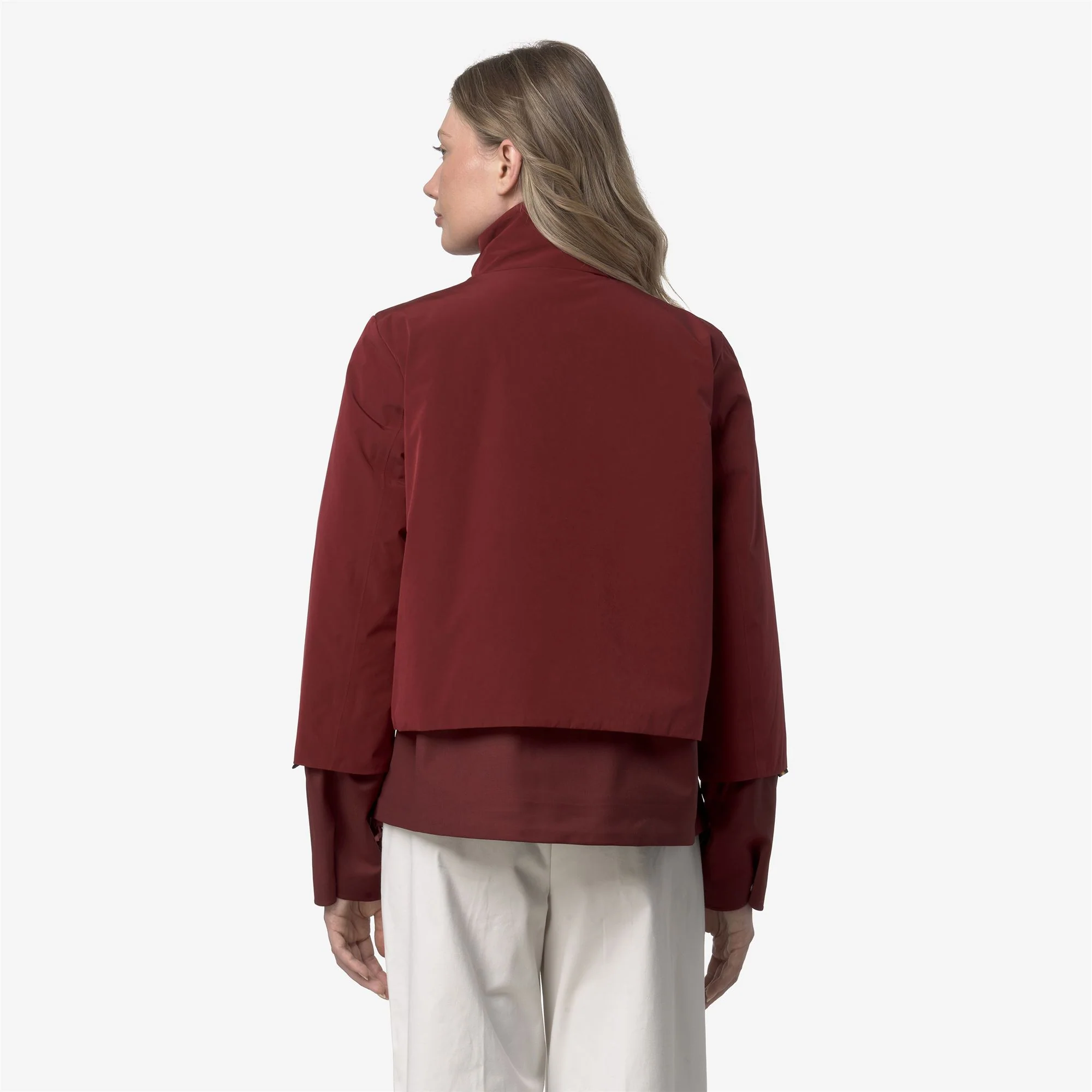 ISAN WOOL NYLON MIX - Jackets - Short - Woman - RED SYRAH COMBO - Image 6