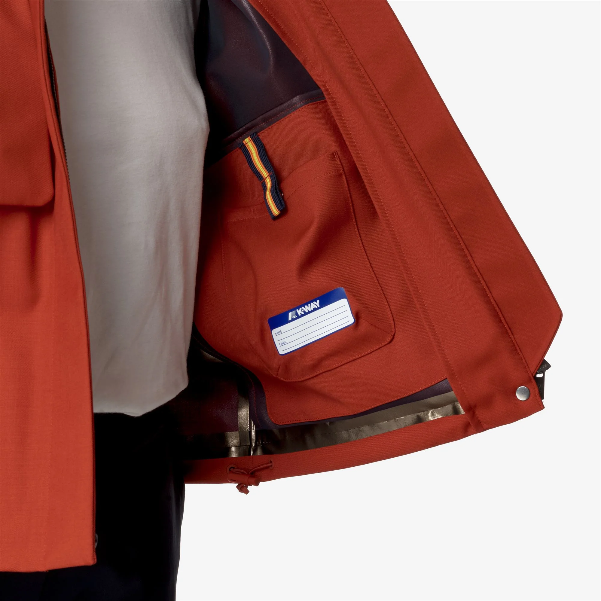 ISARTHE TECH WOOL BLEND - Jackets - Short - Woman - RED POMPEIAN-BLUE DEPTH - Image 2