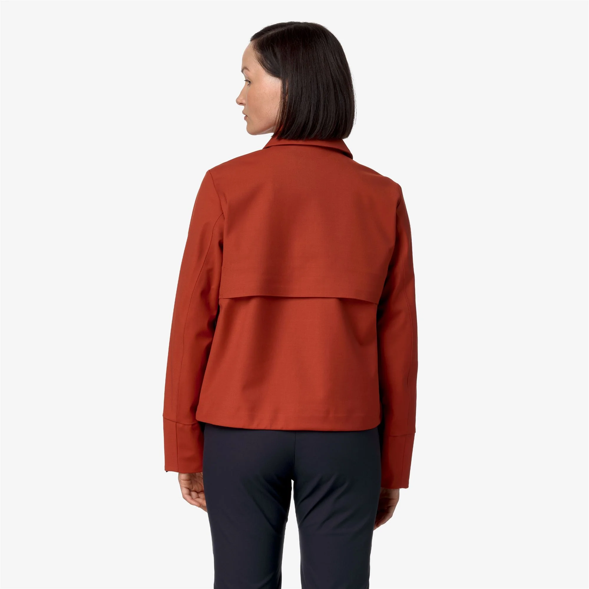 ISARTHE TECH WOOL BLEND - Jackets - Short - Woman - RED POMPEIAN-BLUE DEPTH - Image 5