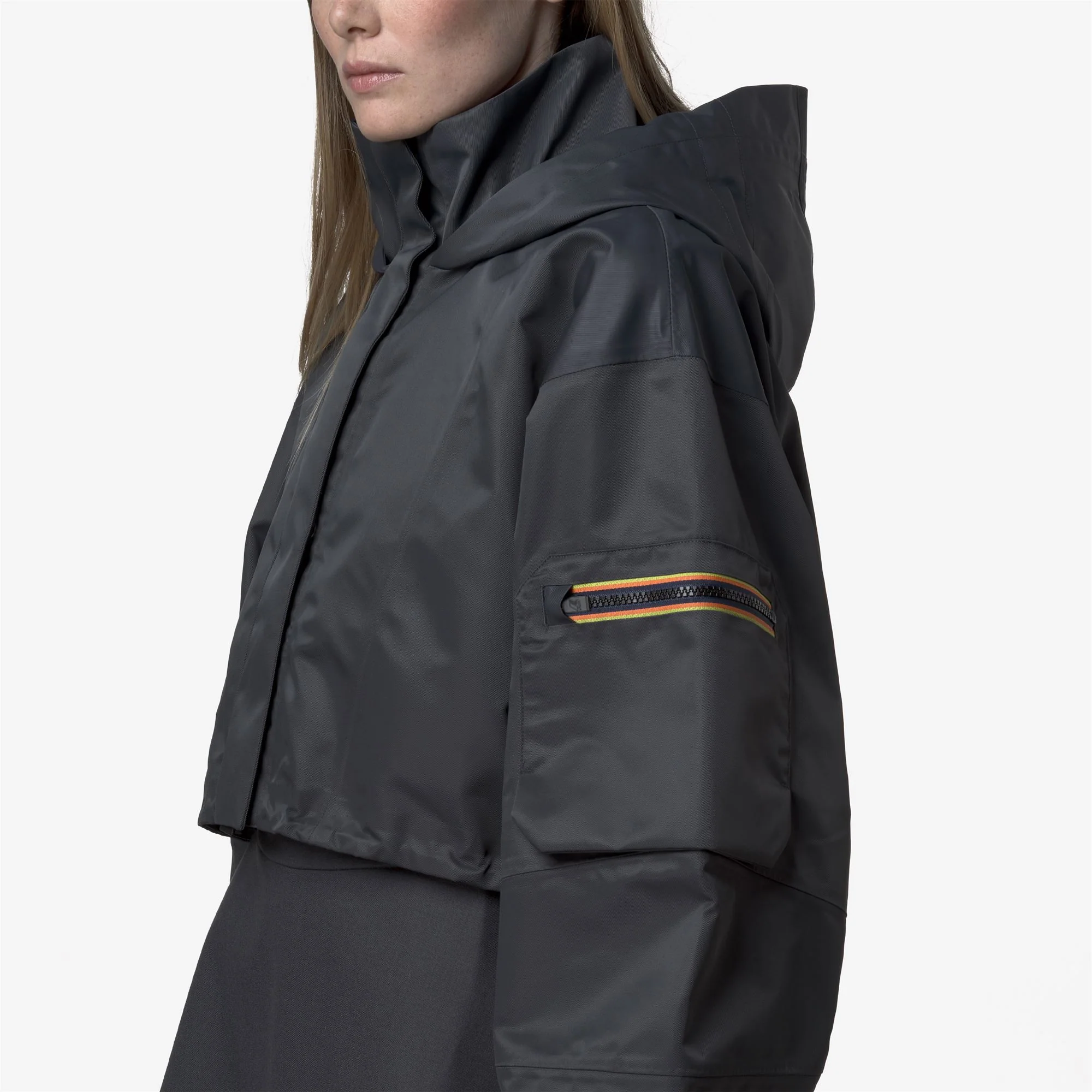 JAXIE TECH SHINY TWILL - Jackets - Short - Woman - BLUE NIGHT - Image 2