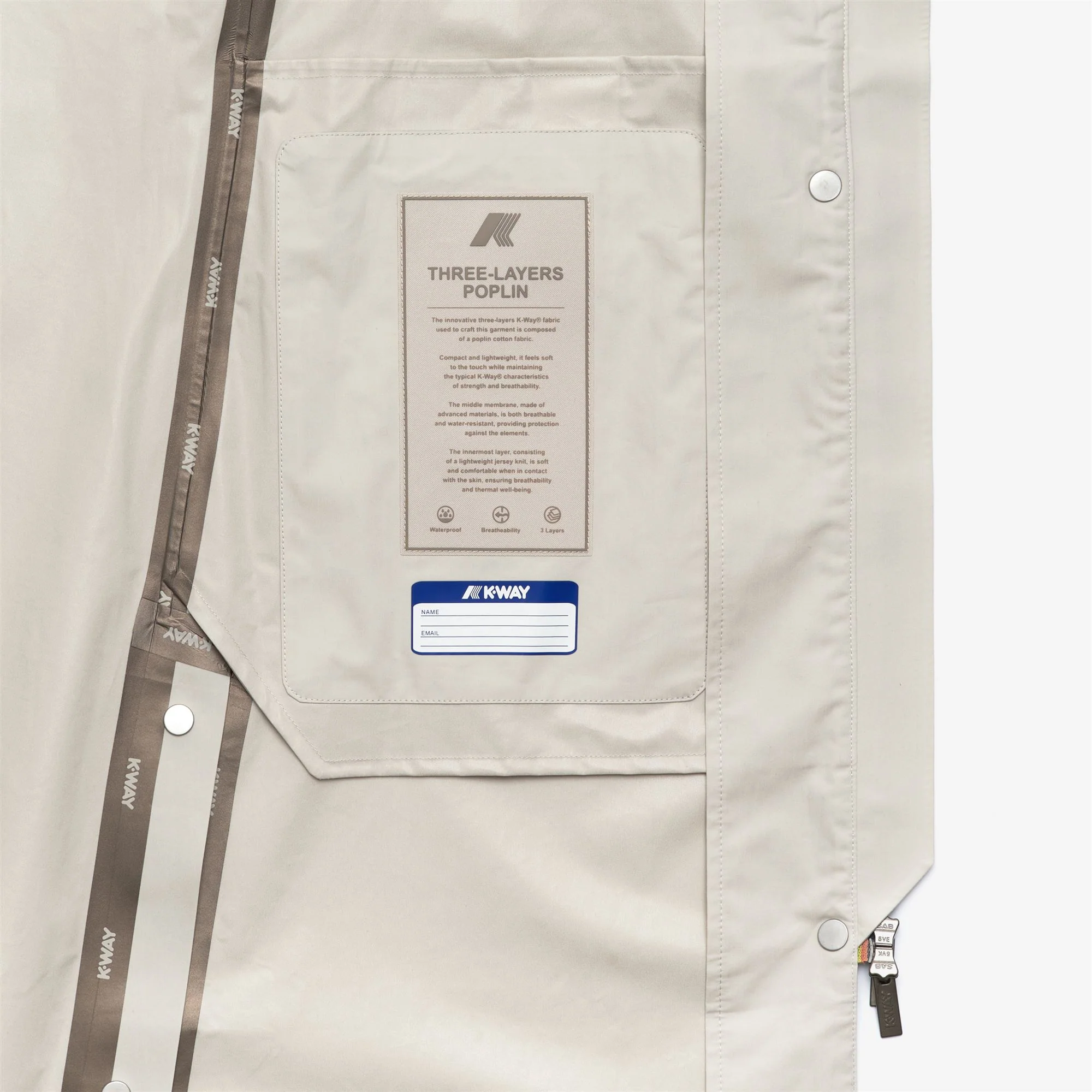 JESY 3L POPLIN - Jackets - Long - Woman - BEIGE LT-WHITE - Image 2