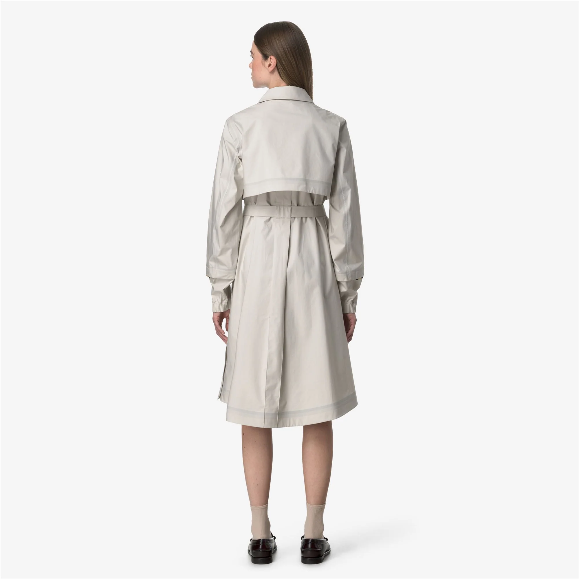 JESY 3L POPLIN - Jackets - Long - Woman - BEIGE LT-WHITE - Image 6