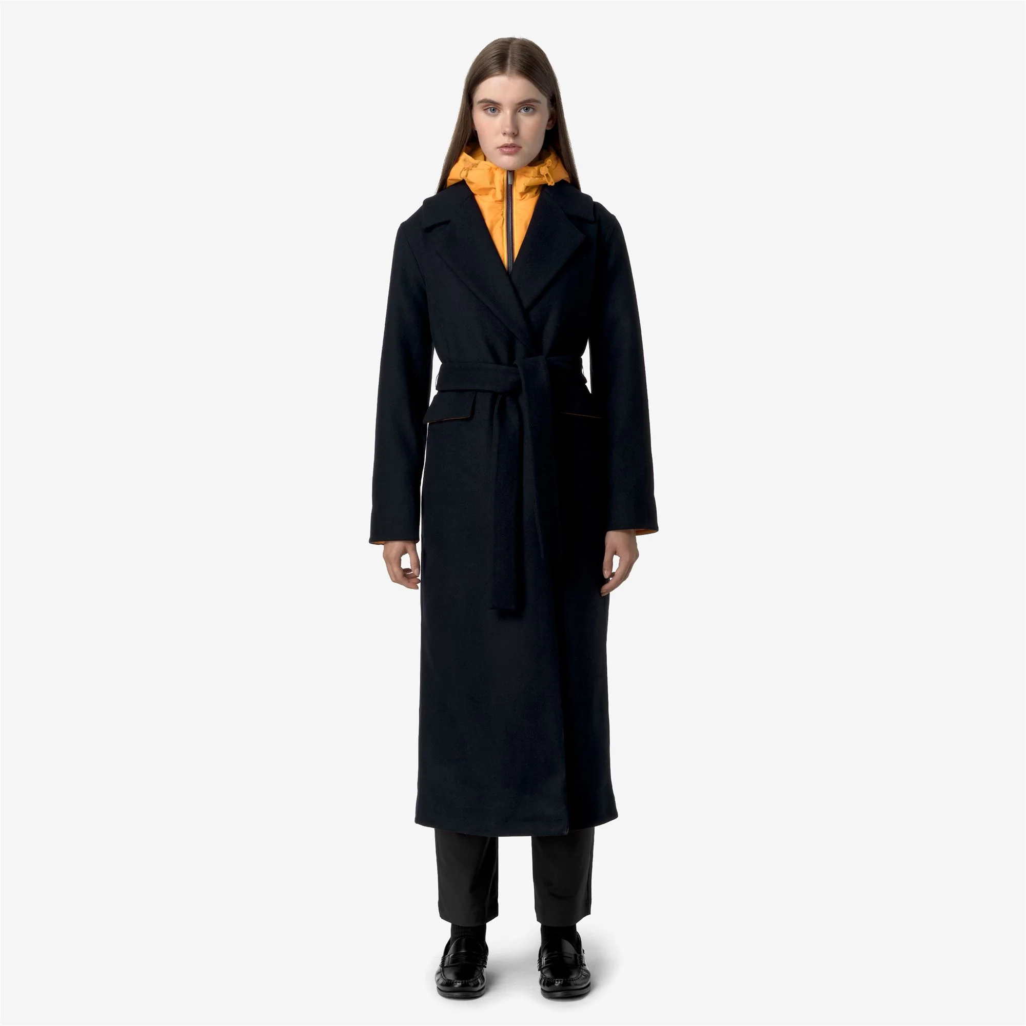 JORANCE WOOLMARK - Jackets - Long - Woman - BLUE DEPTH-ORANGE - Image 5