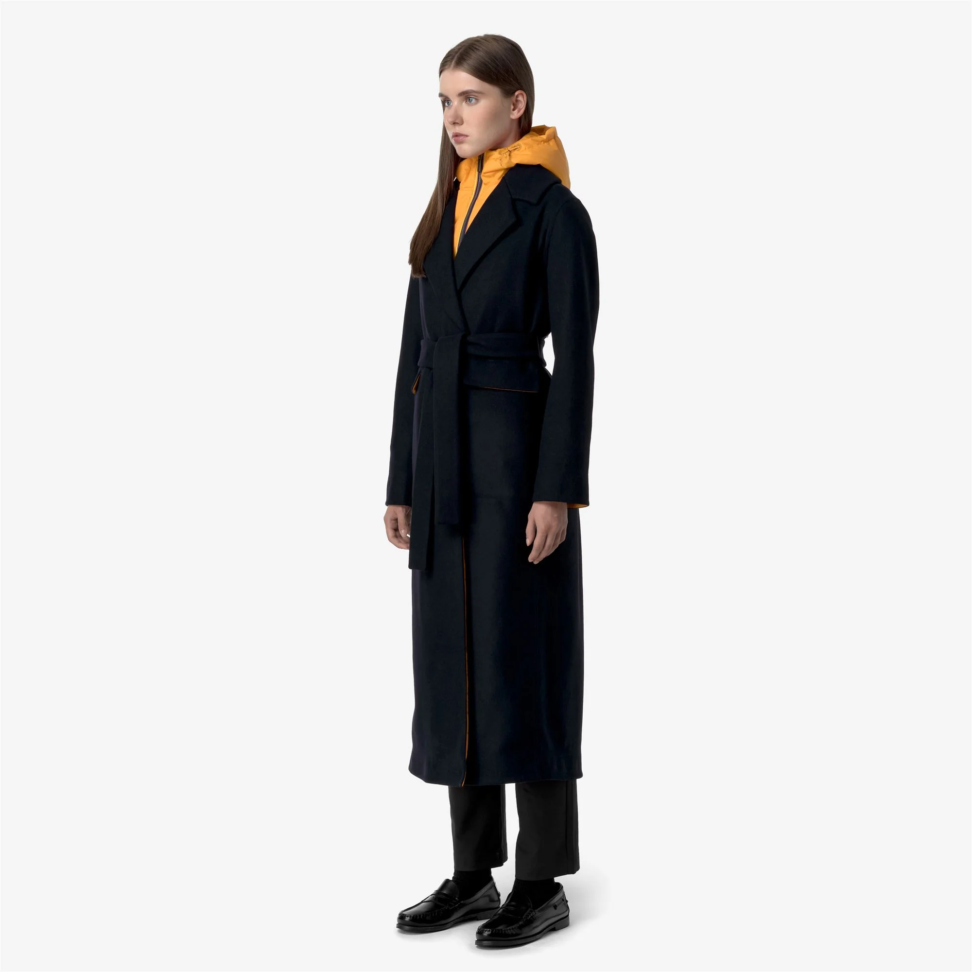 JORANCE WOOLMARK - Jackets - Long - Woman - BLUE DEPTH-ORANGE - Image 6