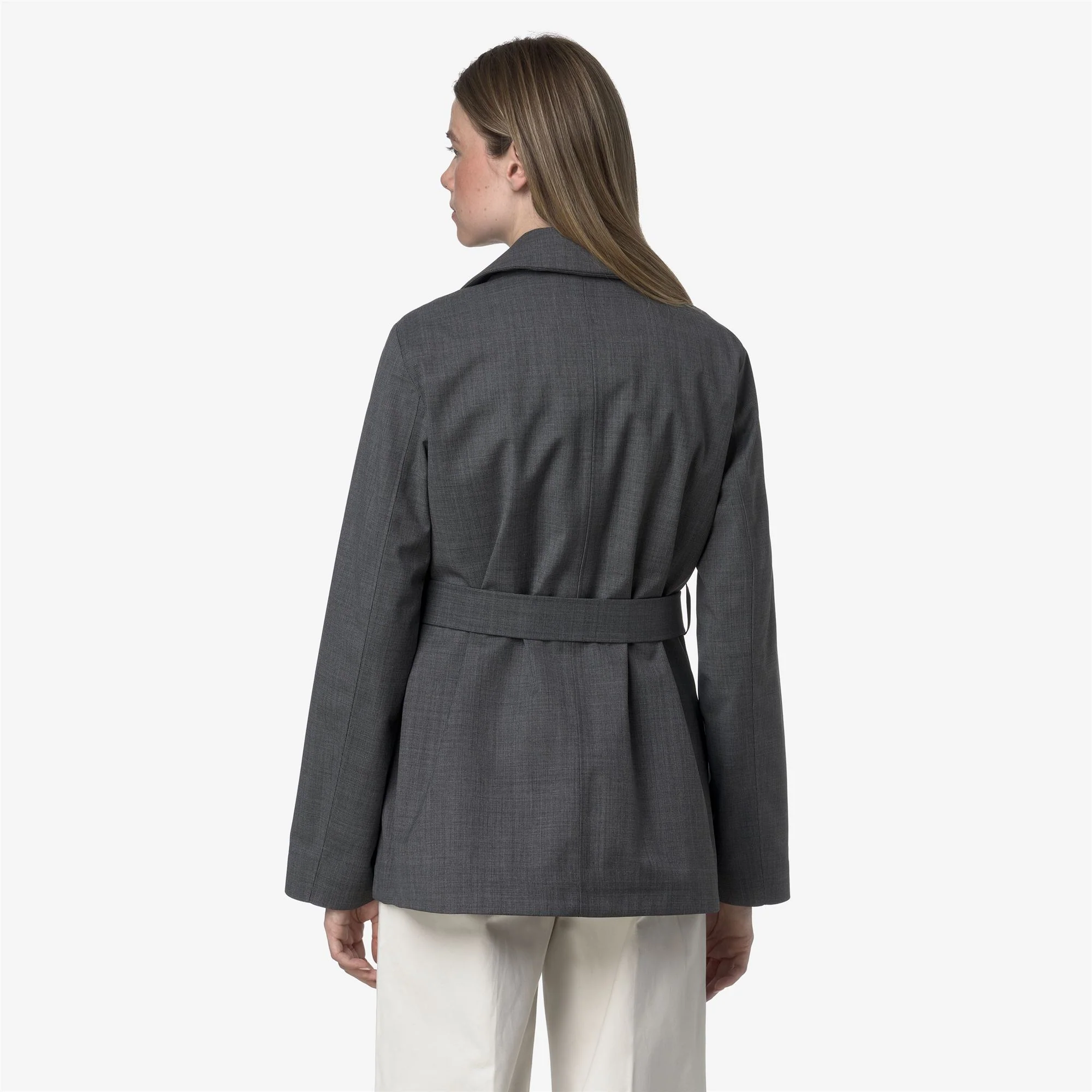 JORY 3L WOOL GRISAILLE - Jackets - Mid - Woman - GREY SHADOW DK GRISAILLE - Image 7