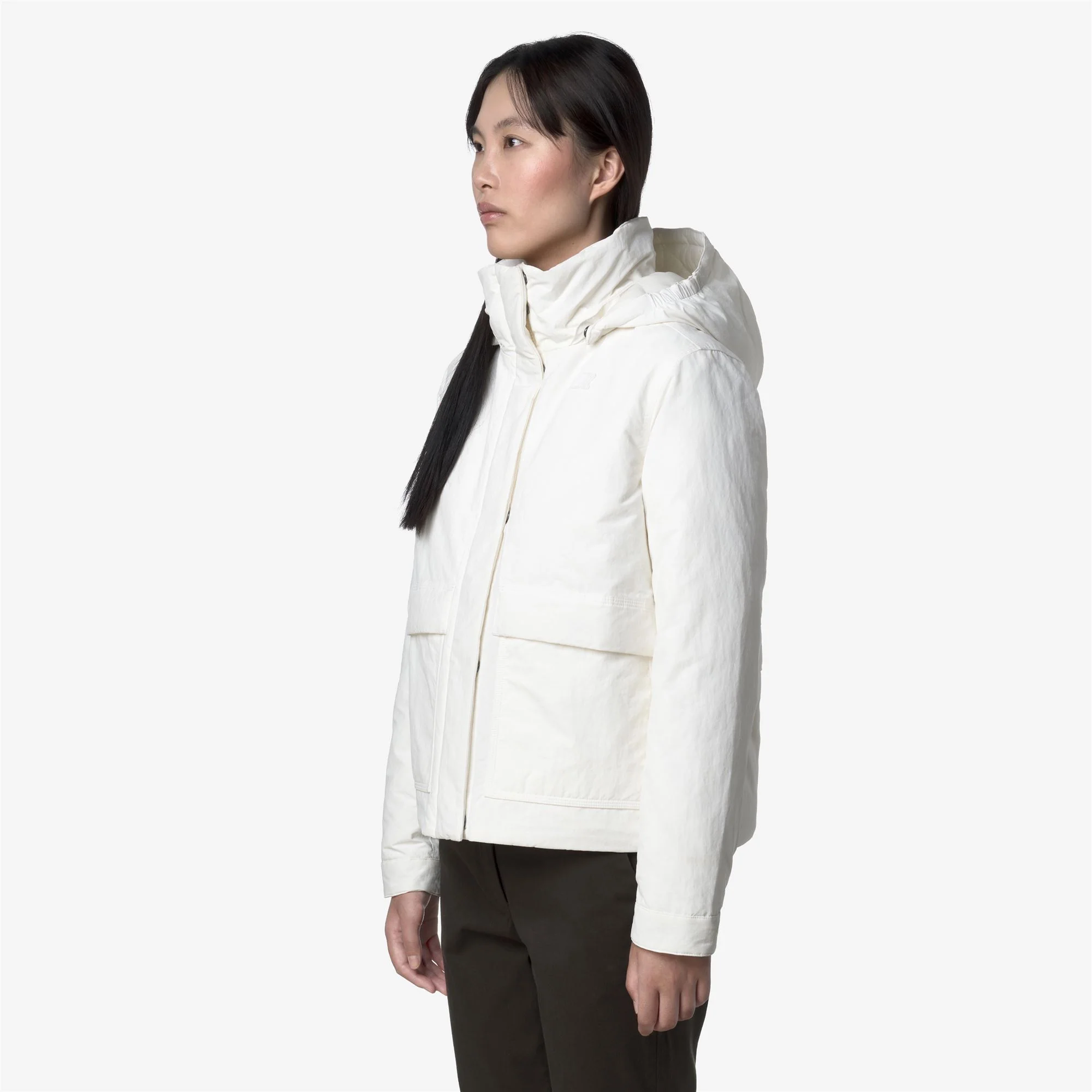KALI WARM COTTON NYLON - Jackets - Short - Woman - WHITE GARDENIA - Image 5