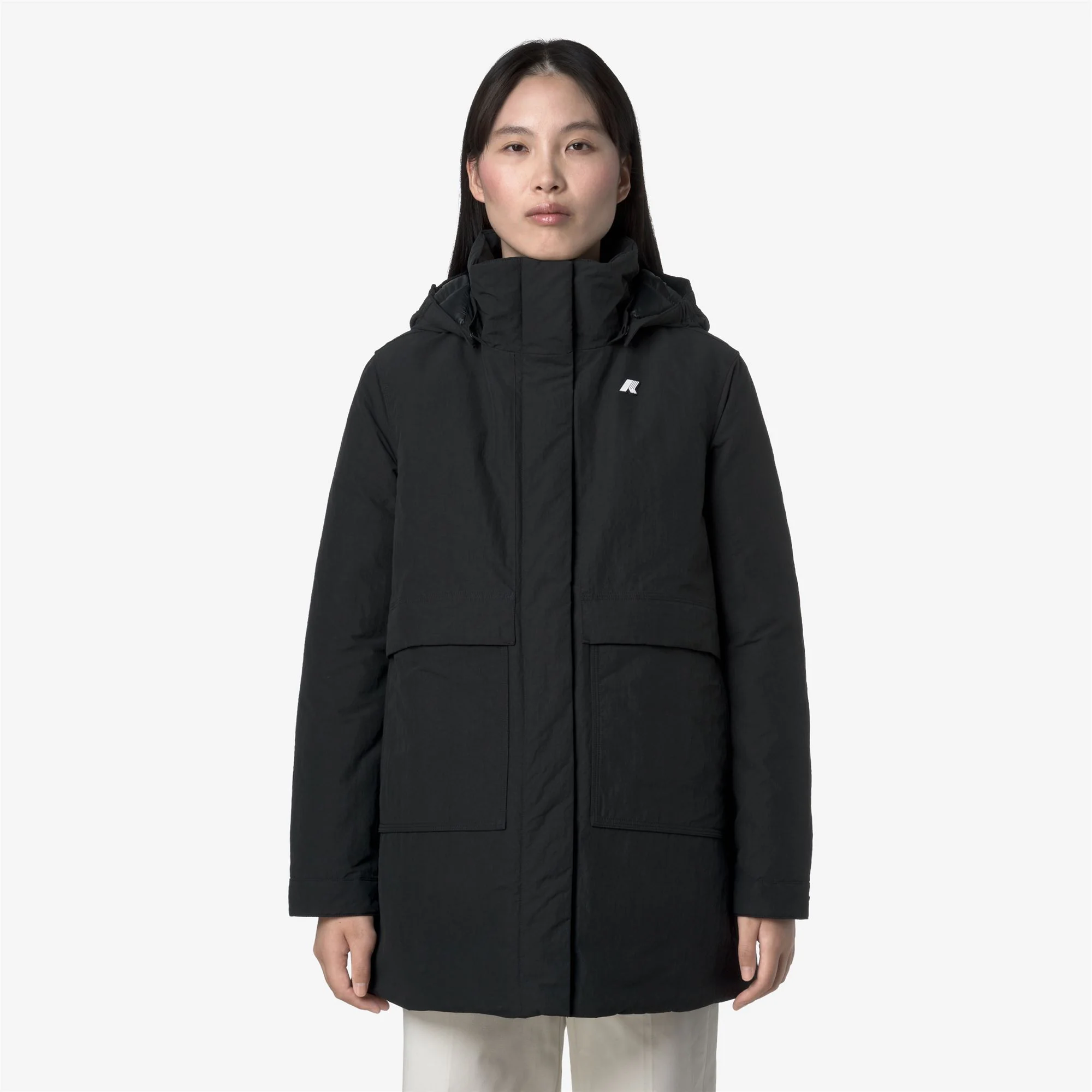 KALIMA WARM COTTON NYLON - Jackets - 3/4 LENGTH - Woman - BLACK PURE - Image 4