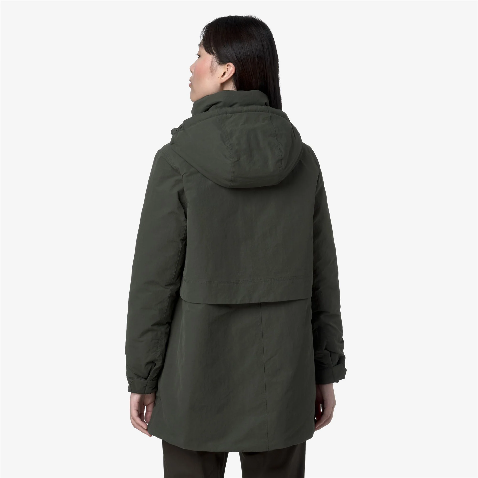 KALIMA WARM COTTON NYLON - Jackets - 3/4 LENGTH - Woman - GREEN BLACKISH - Image 6