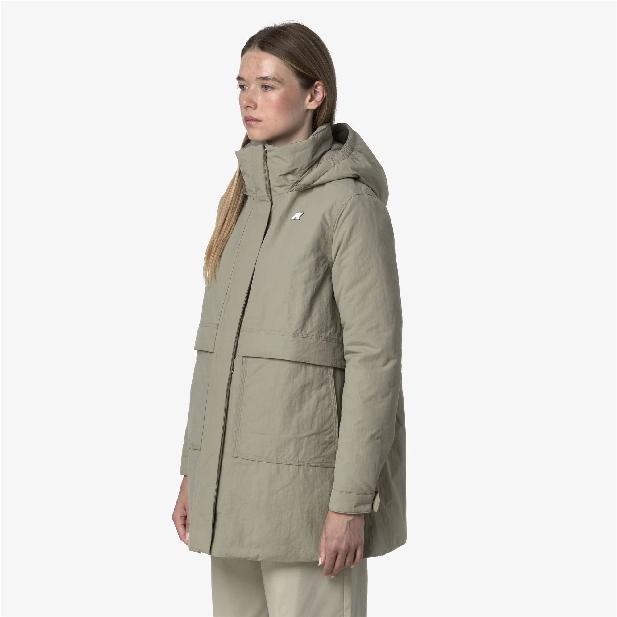 KALIMA WARM COTTON NYLON - Jackets - 3/4 LENGTH - Woman - GREEN OAK - Image 5