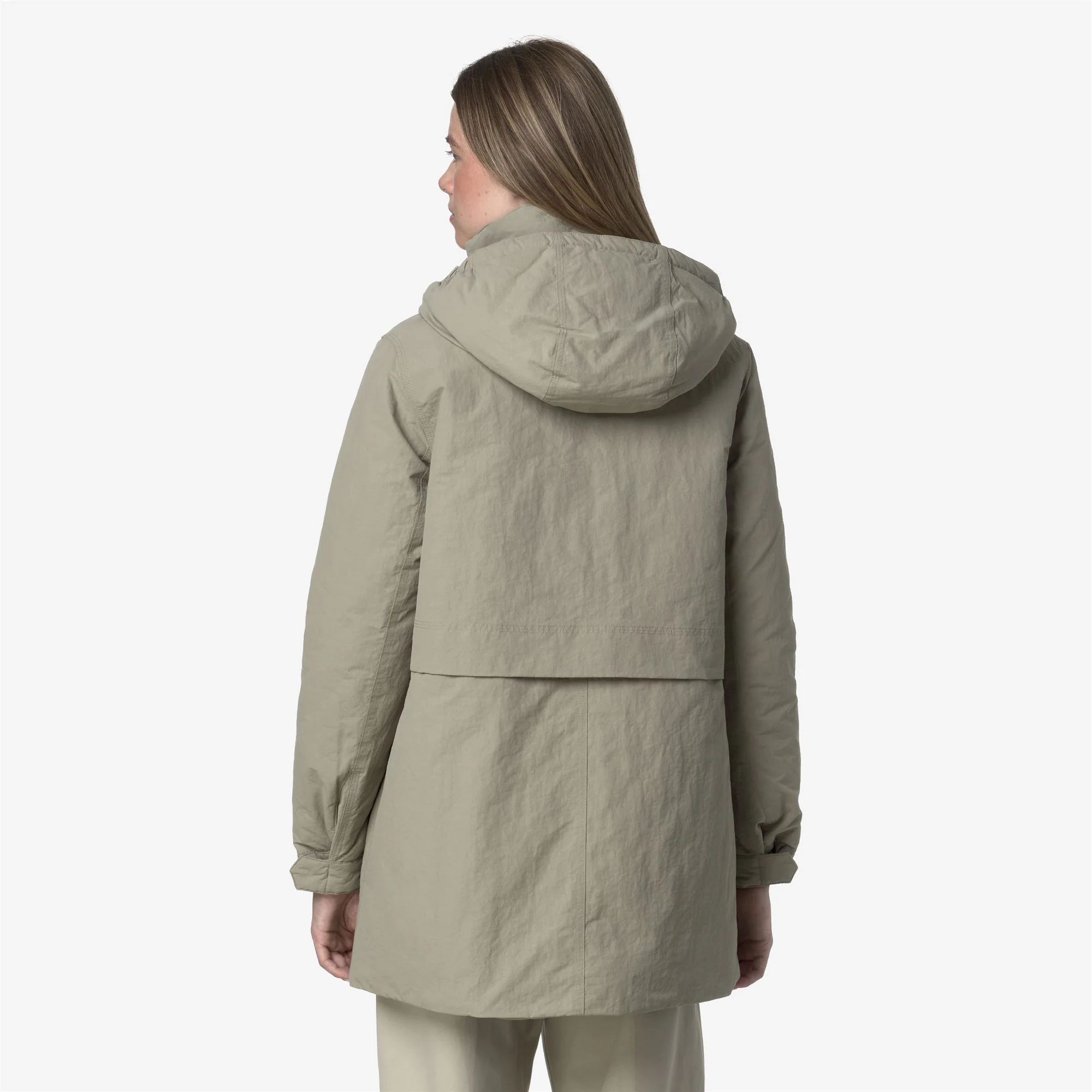 KALIMA WARM COTTON NYLON - Jackets - 3/4 LENGTH - Woman - GREEN OAK - Image 6