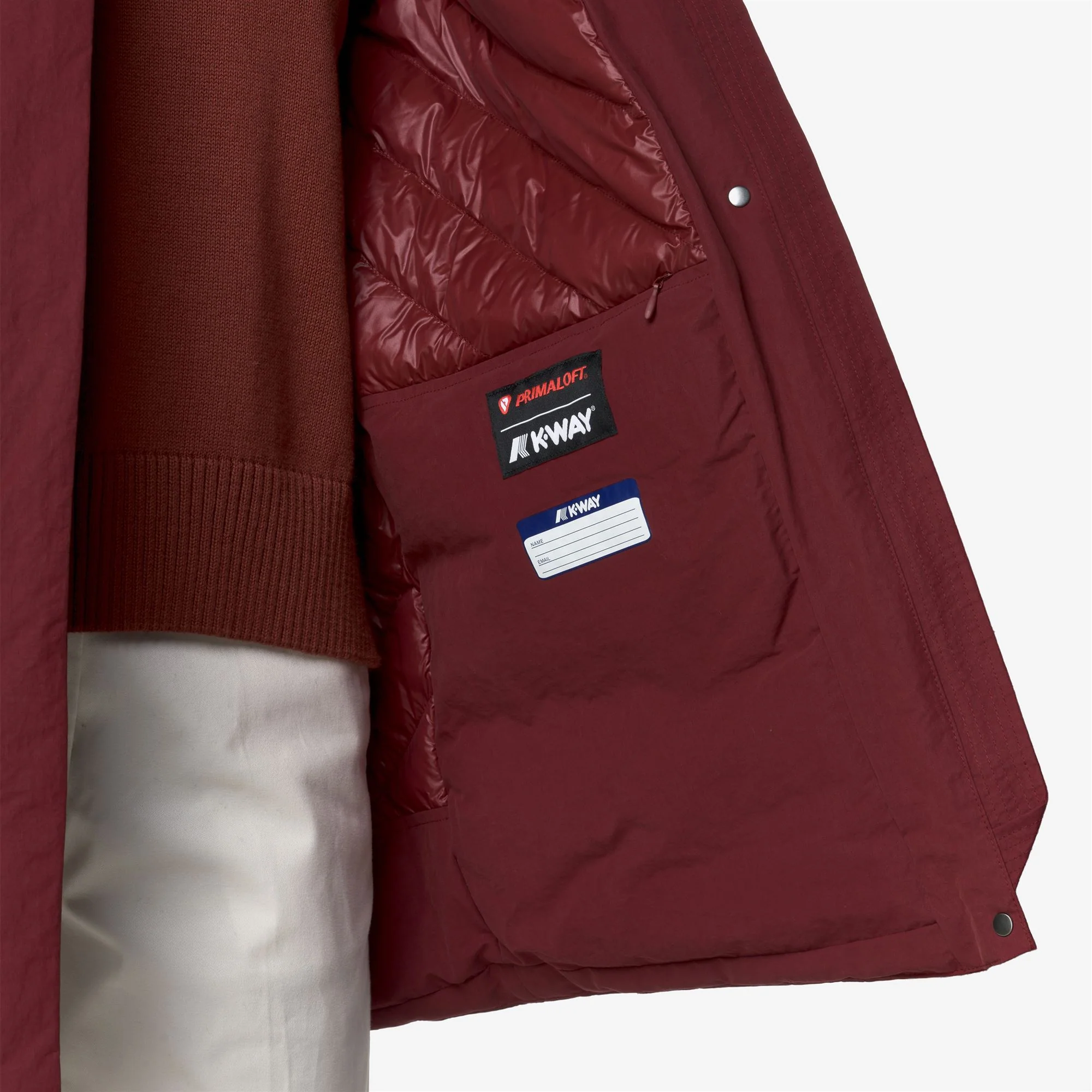 KALIMA WARM COTTON NYLON - Jackets - 3/4 LENGTH - Woman - RED SYRAH - Image 3