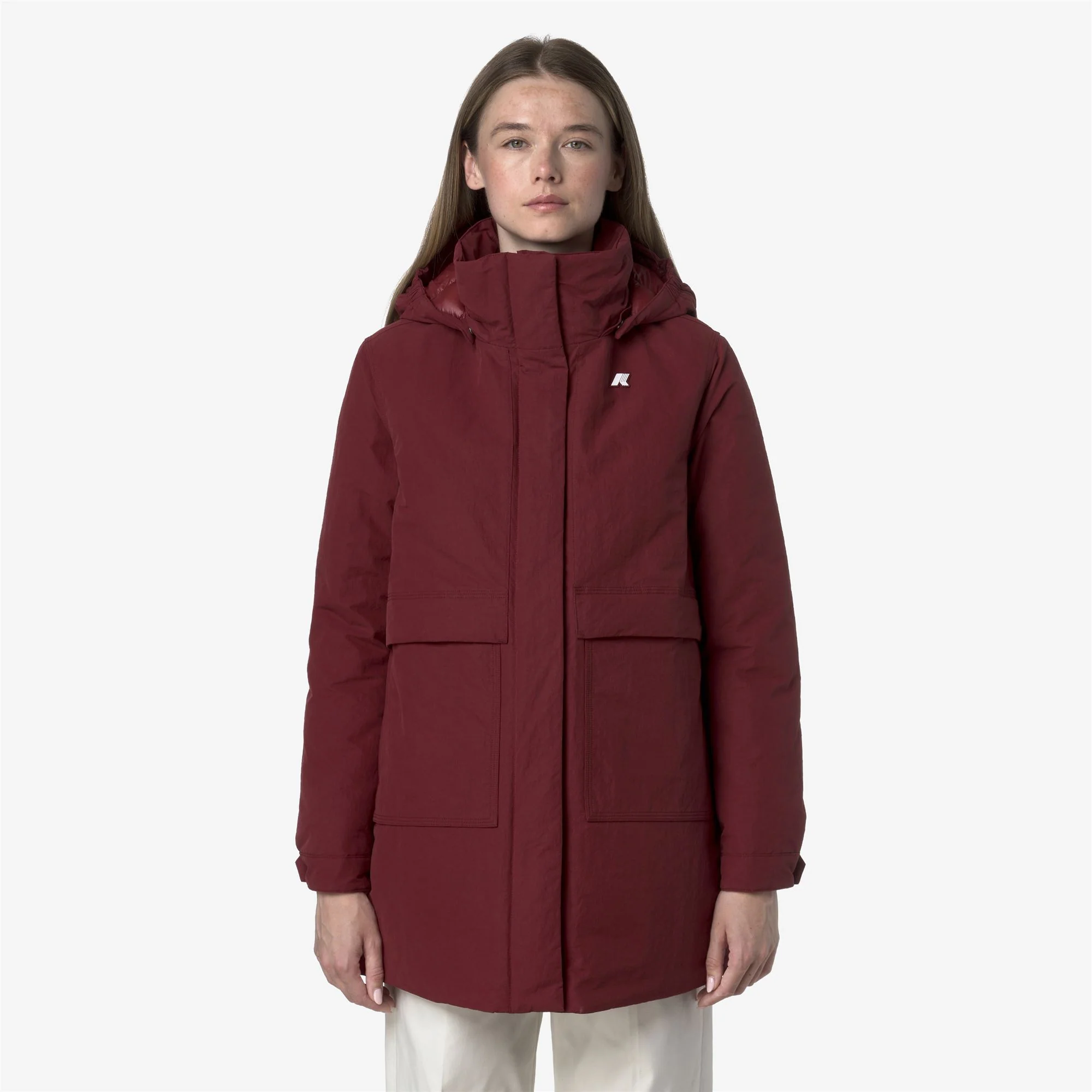 KALIMA WARM COTTON NYLON - Jackets - 3/4 LENGTH - Woman - RED SYRAH - Image 4