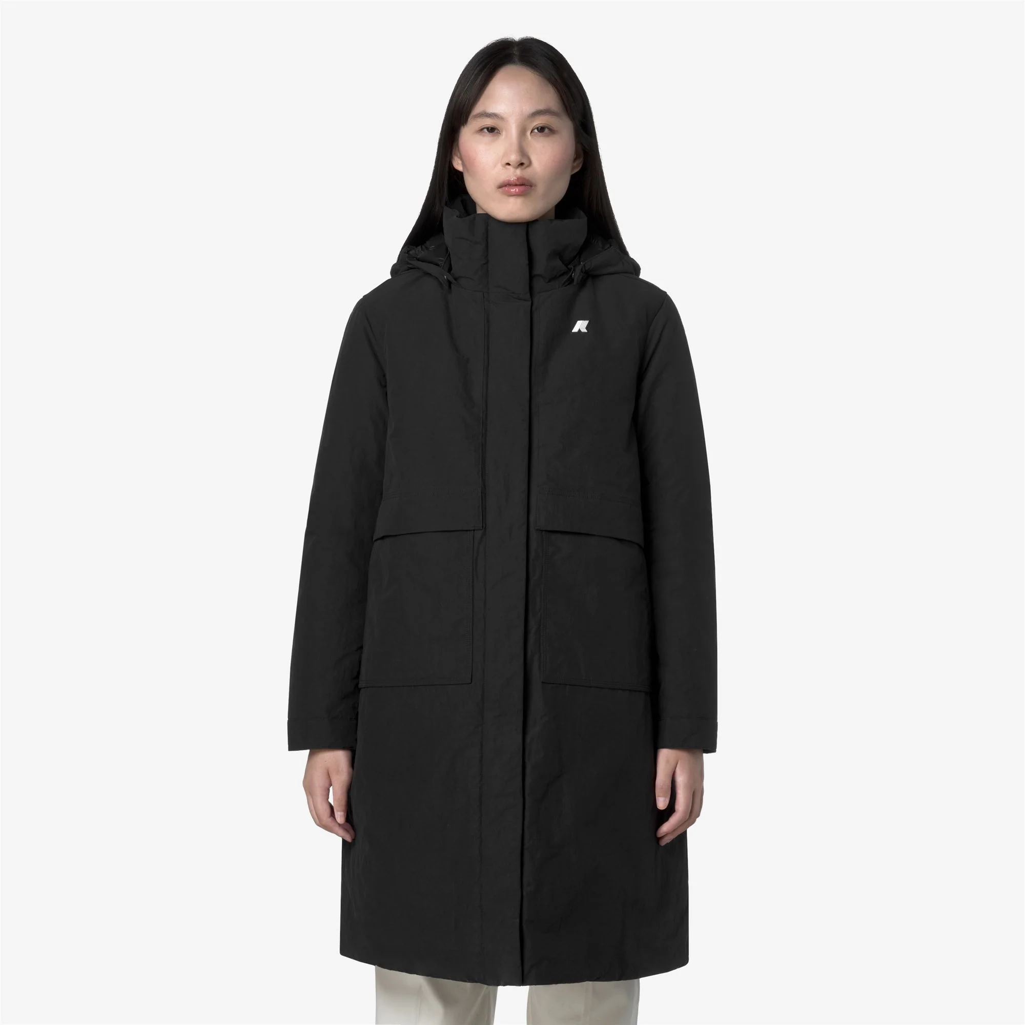 KALISHA WARM COTTON NYLON - Jackets - Long - Woman - BLACK PURE - Image 4