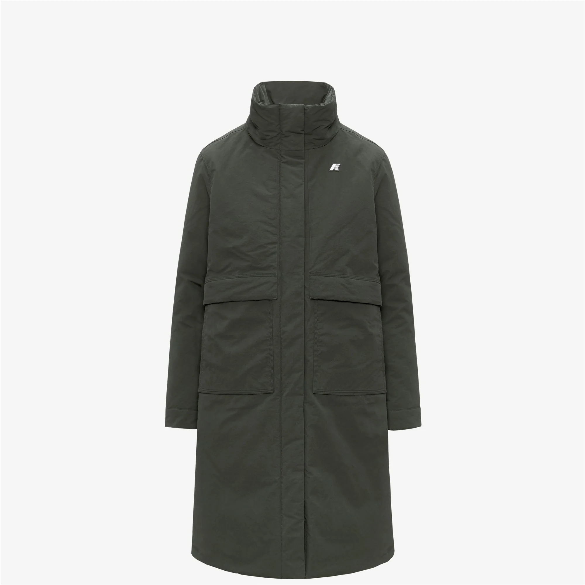 KALISHA WARM COTTON NYLON - Jackets - Long - Woman - GREEN BLACKISH - Image 2