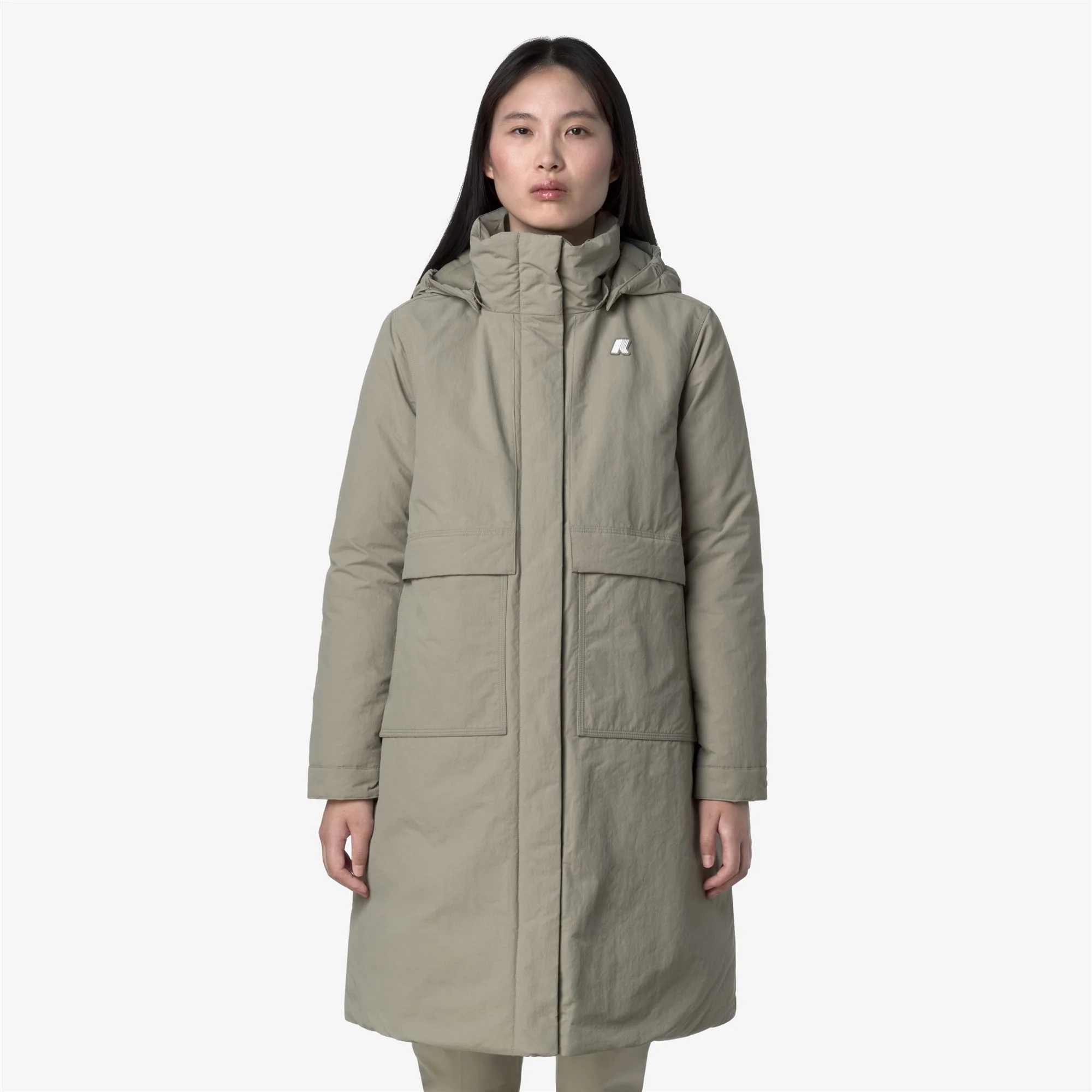 KALISHA WARM COTTON NYLON - Jackets - Long - Woman - GREEN OAK - Image 4