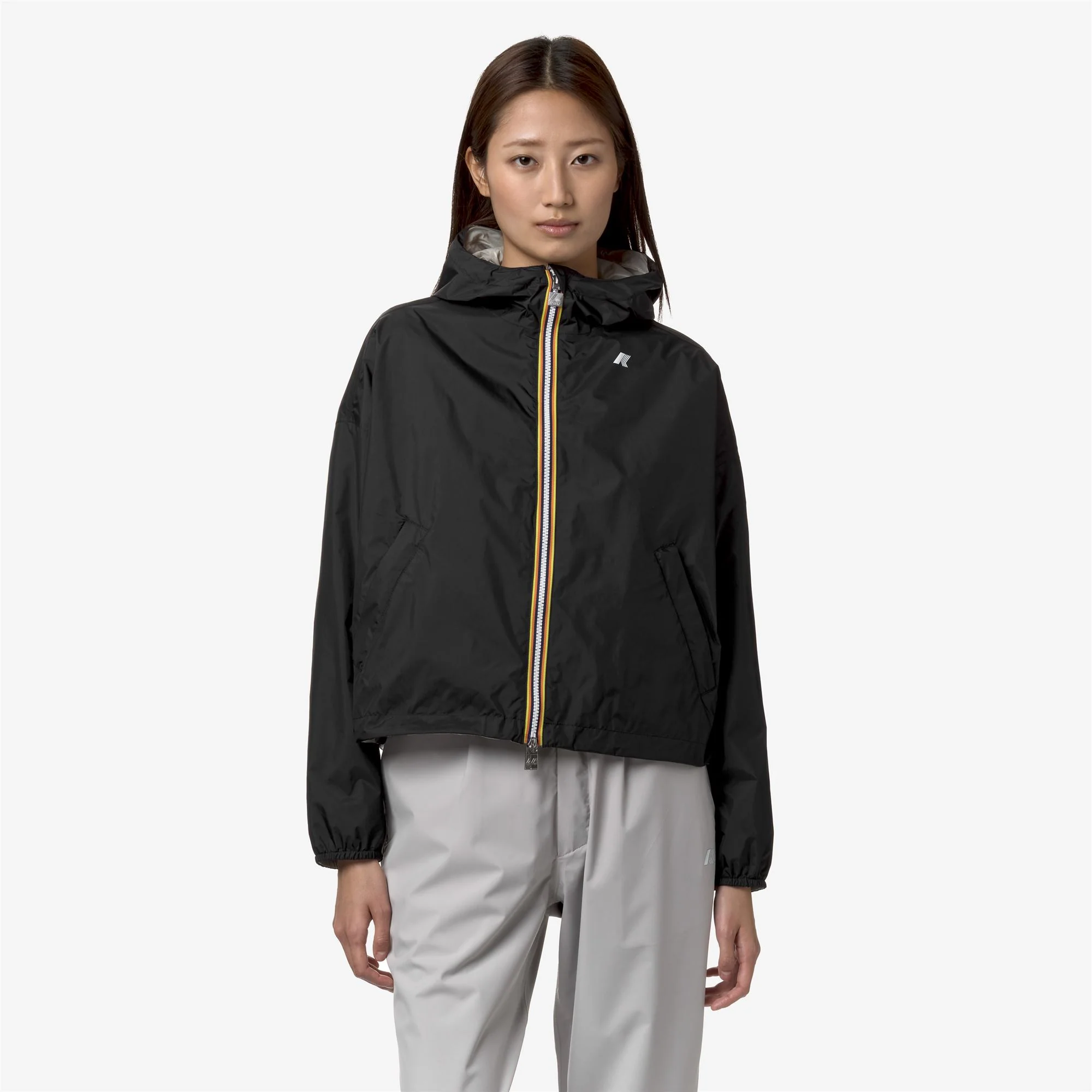 LAURETTE PLUS.2 REVERSIBLE - Jackets - Short - Woman - BLACK P-BEIGE LT - Image 4