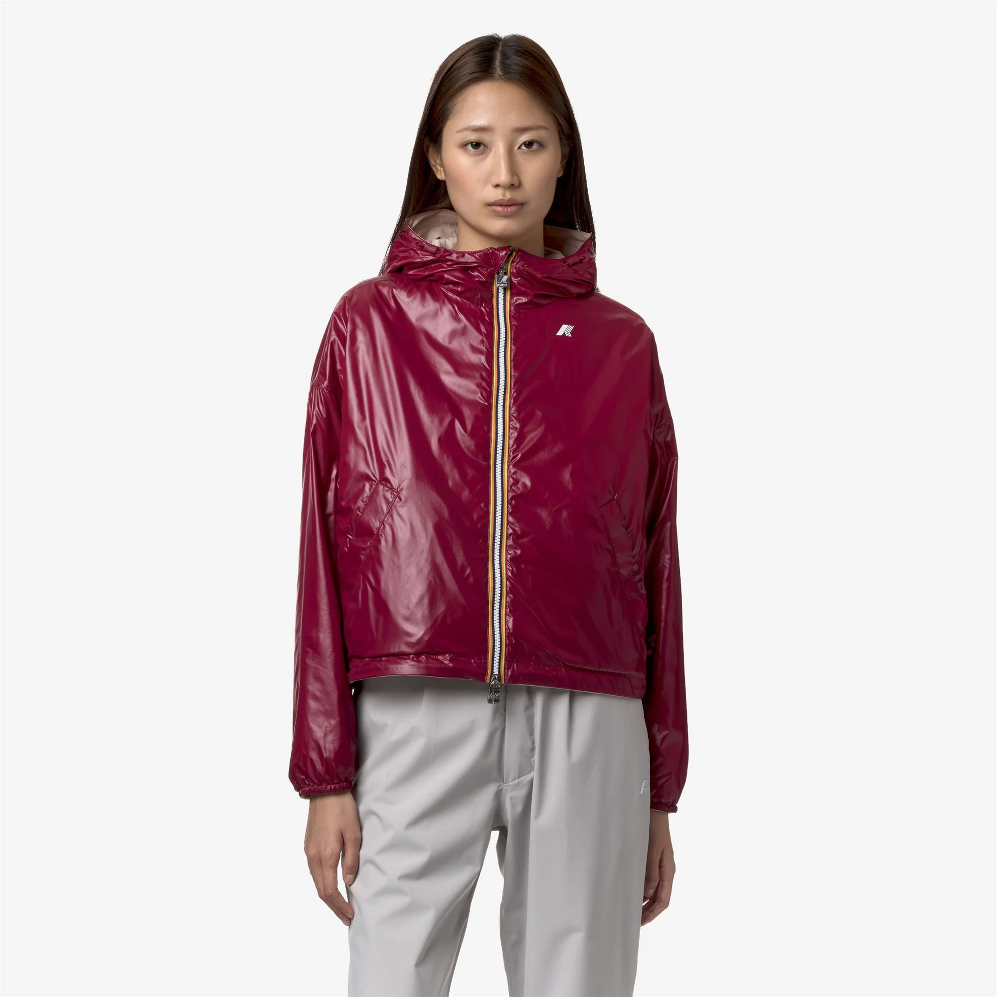 LAURETTE PLUS.2 REVERSIBLE - Jackets - Short - Woman - PINK GARDENIA-RED DK - Image 3