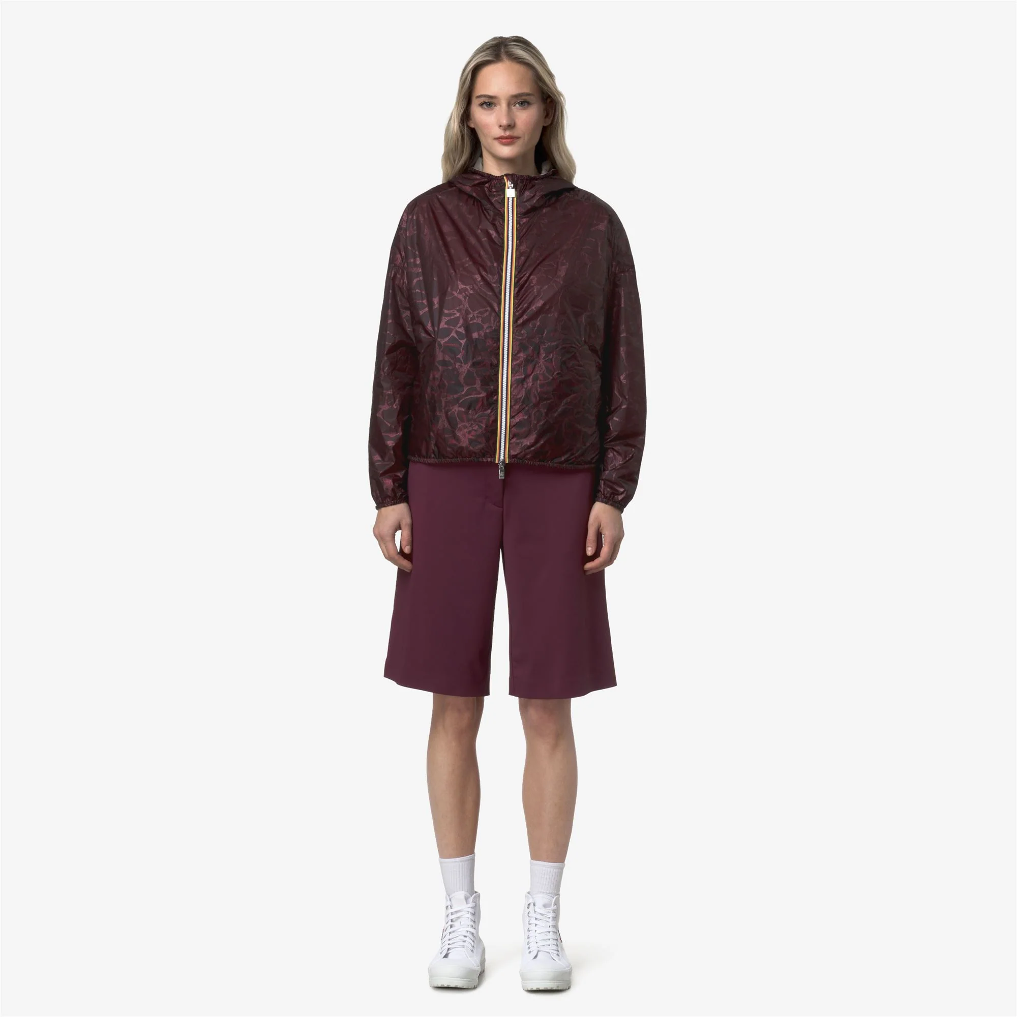 LAURETTE SUPER LIGHT LAMI REVERSIBLE - Jackets - Short - Woman - VIOLET-BEIGE LAMINATED - Image 4