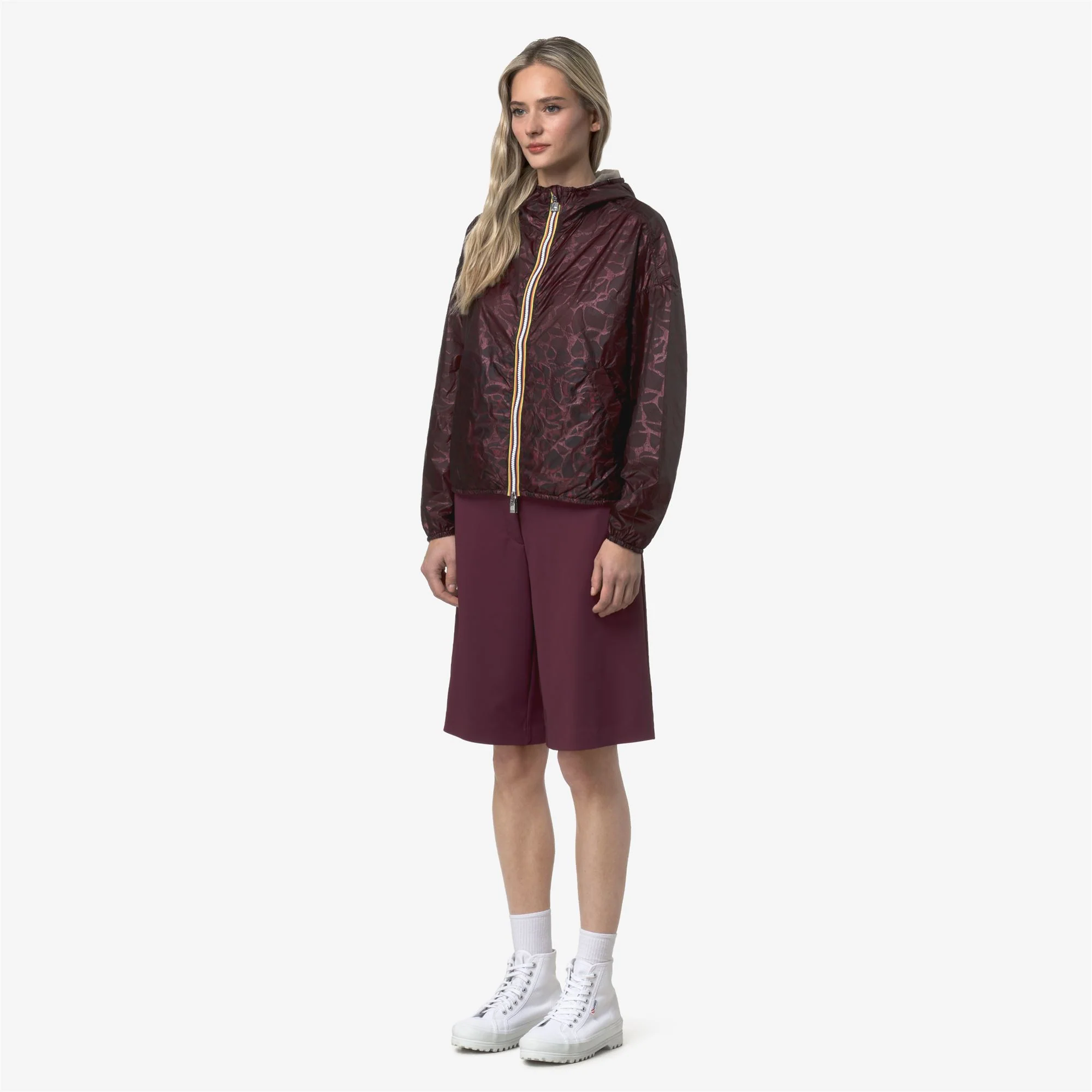LAURETTE SUPER LIGHT LAMI REVERSIBLE - Jackets - Short - Woman - VIOLET-BEIGE LAMINATED - Image 5