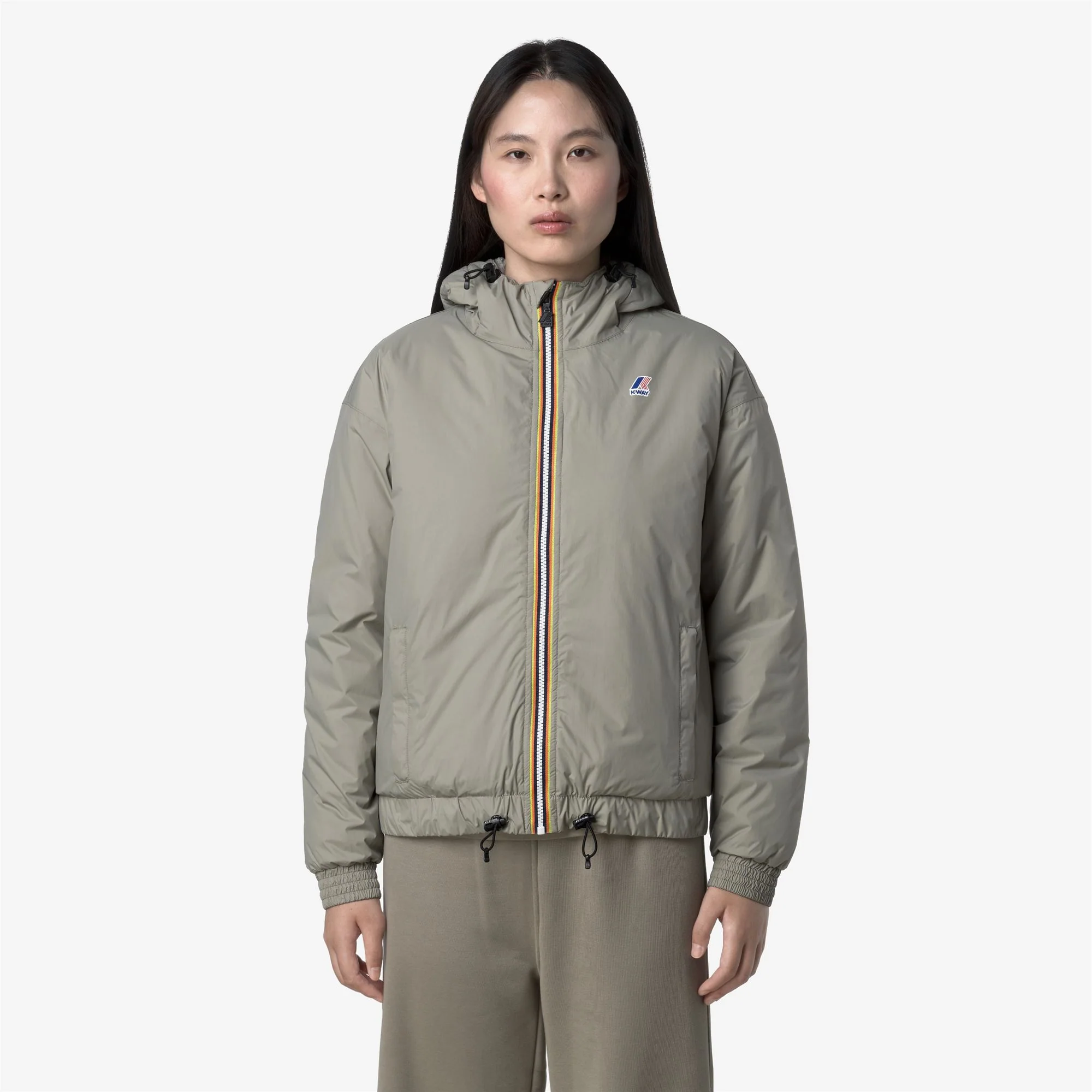 LE VRAI 4.0 ALBINE ORSETTO - Jackets - Short - Woman - GREEN OAK - Image 3