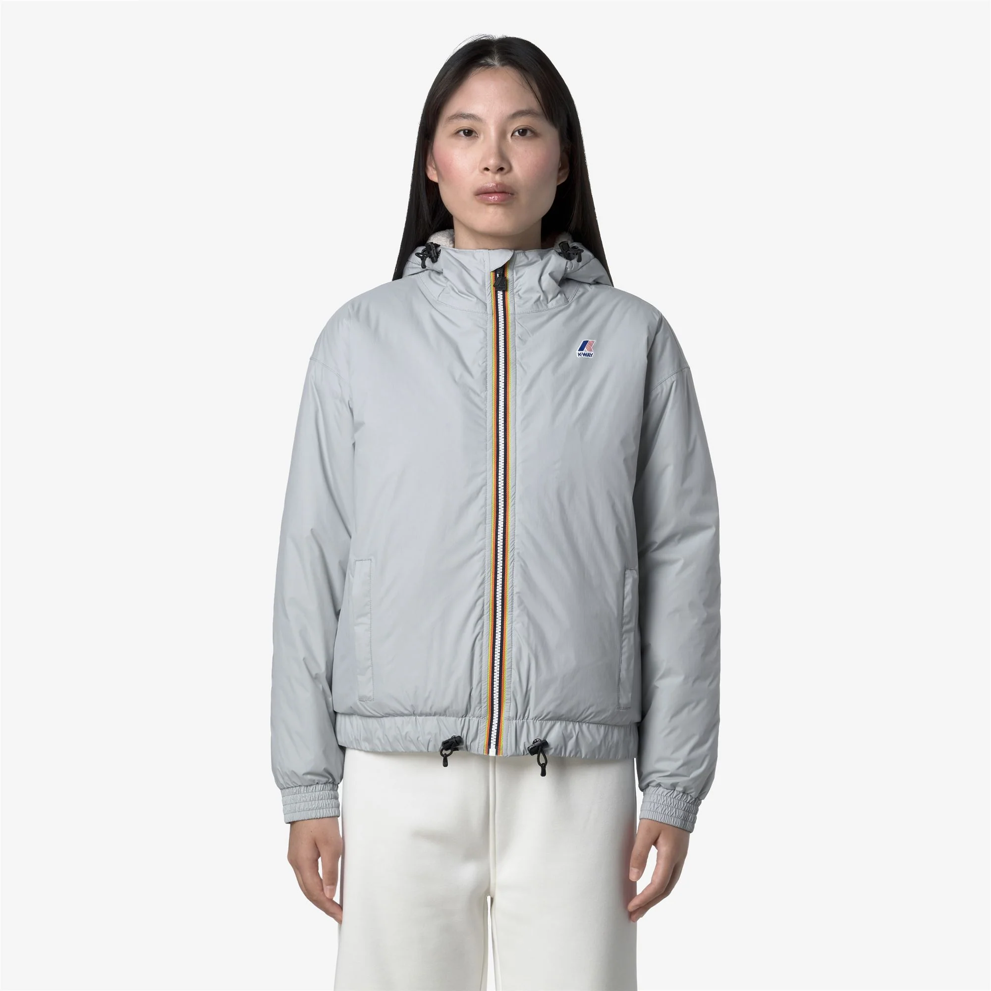 LE VRAI 4.0 ALBINE ORSETTO - Jackets - Short - Woman - GREY - Image 3