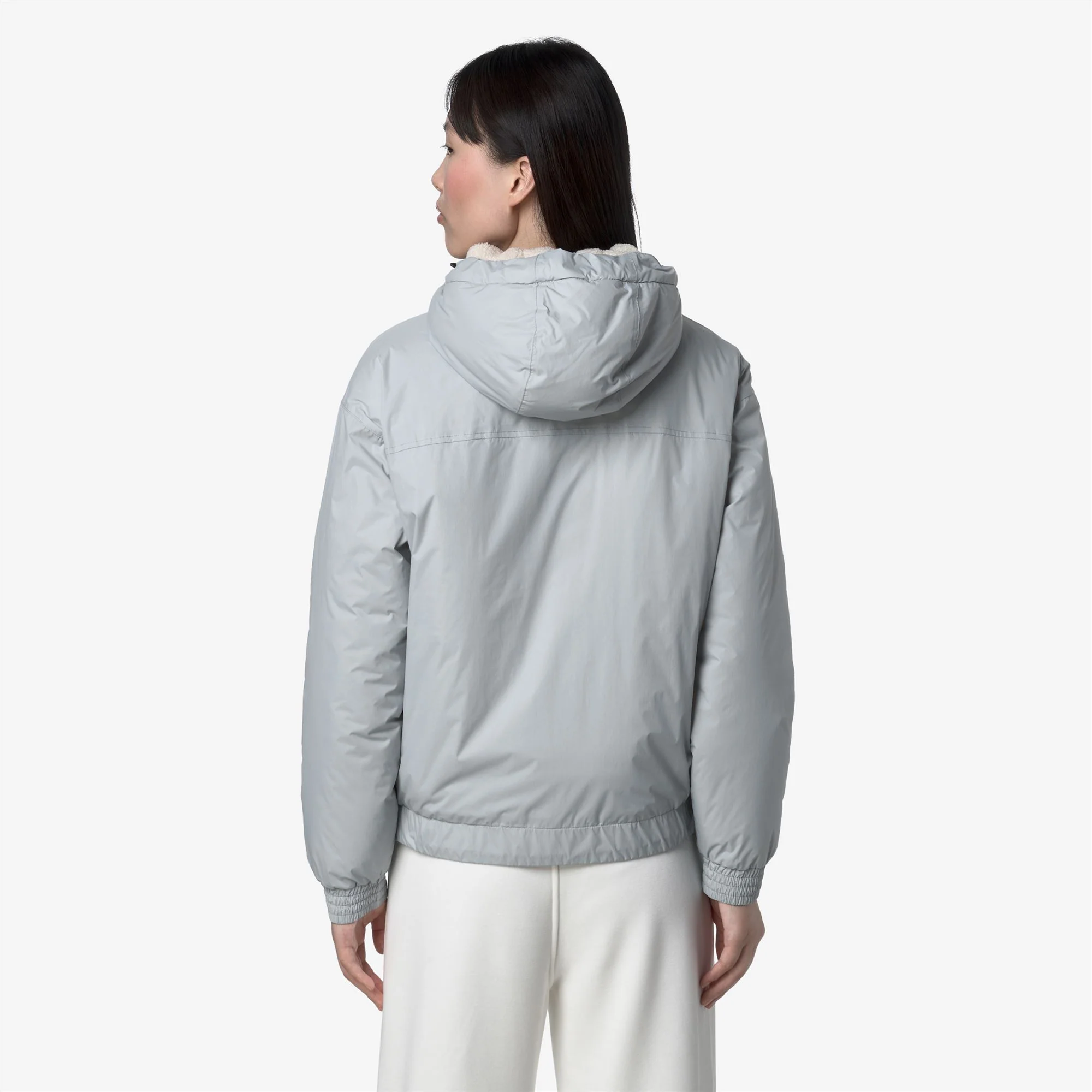 LE VRAI 4.0 ALBINE ORSETTO - Jackets - Short - Woman - GREY - Image 5