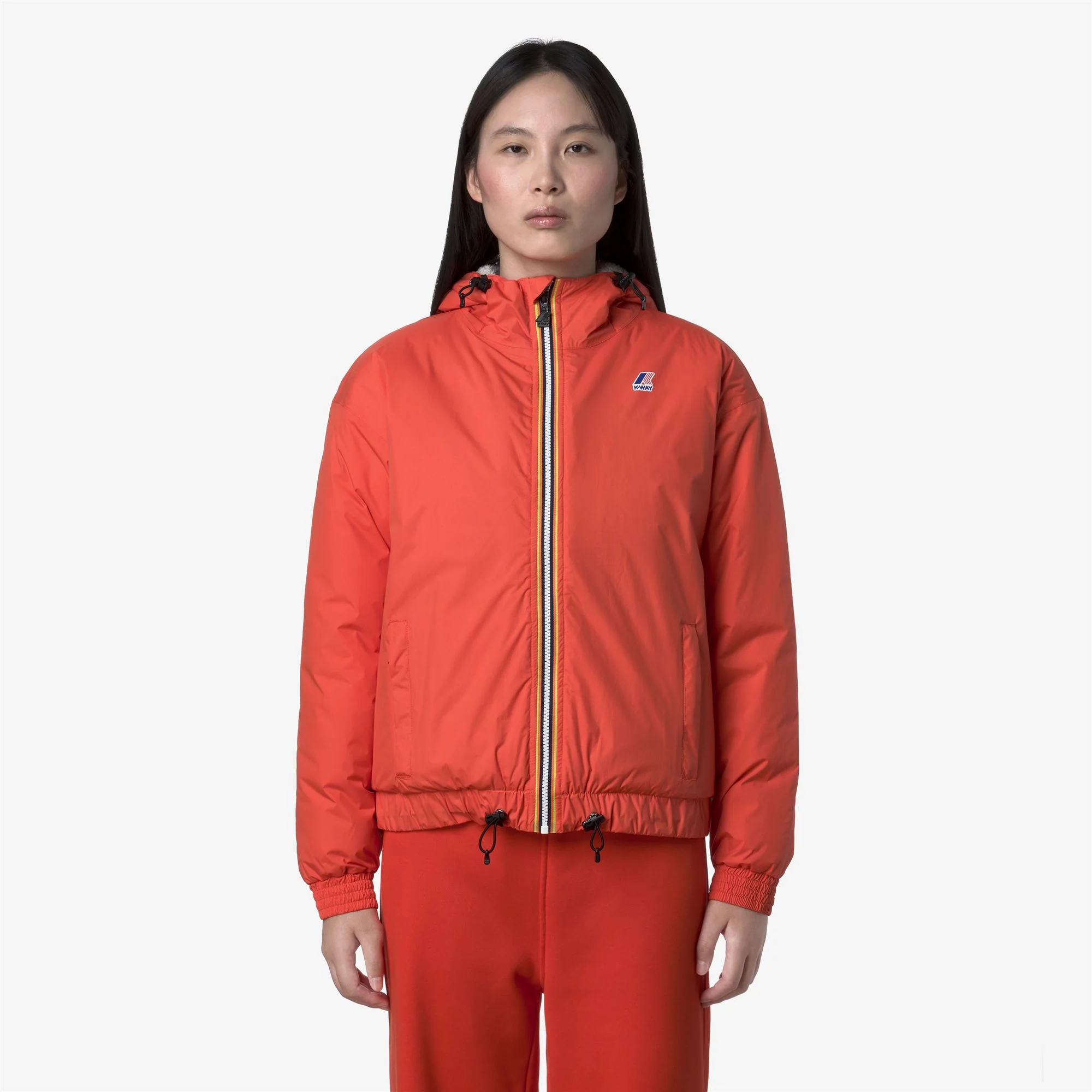 LE VRAI 4.0 ALBINE ORSETTO - Jackets - Short - Woman - ORANGE FIESTA - Image 3