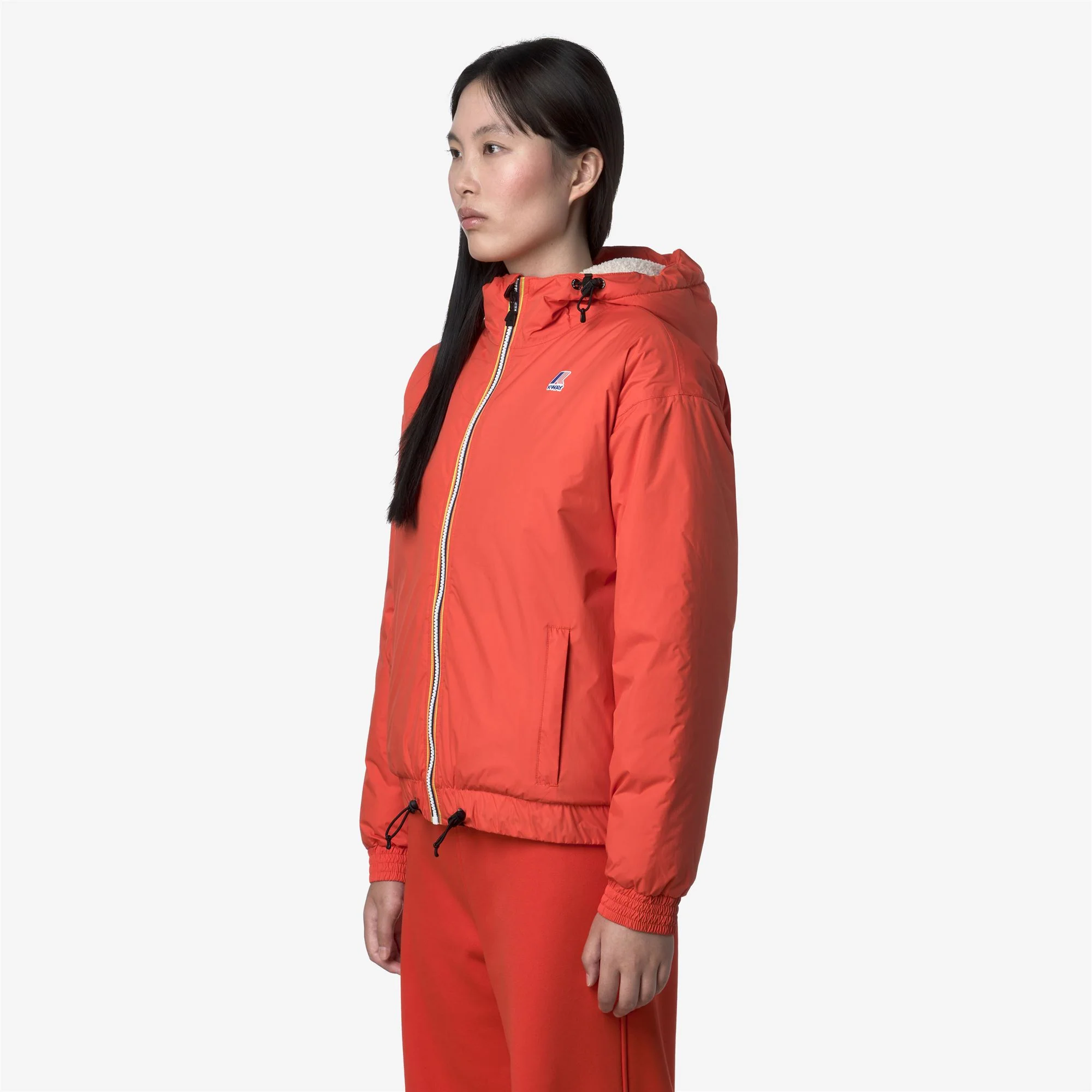 LE VRAI 4.0 ALBINE ORSETTO - Jackets - Short - Woman - ORANGE FIESTA - Image 4