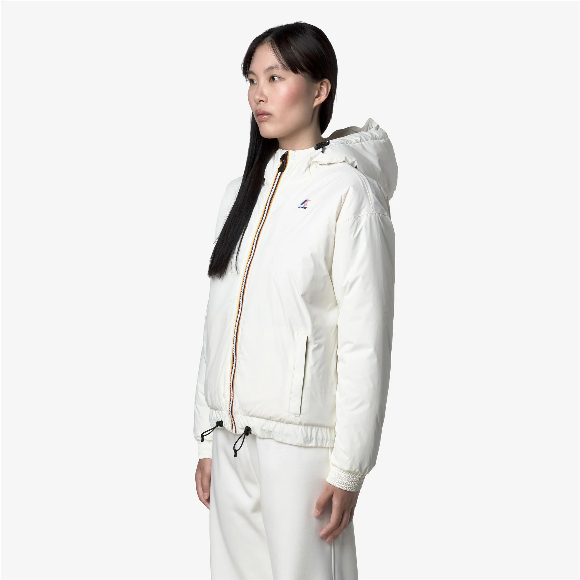 LE VRAI 4.0 ALBINE ORSETTO - Jackets - Short - Woman - WHITE GARDENIA - Image 4