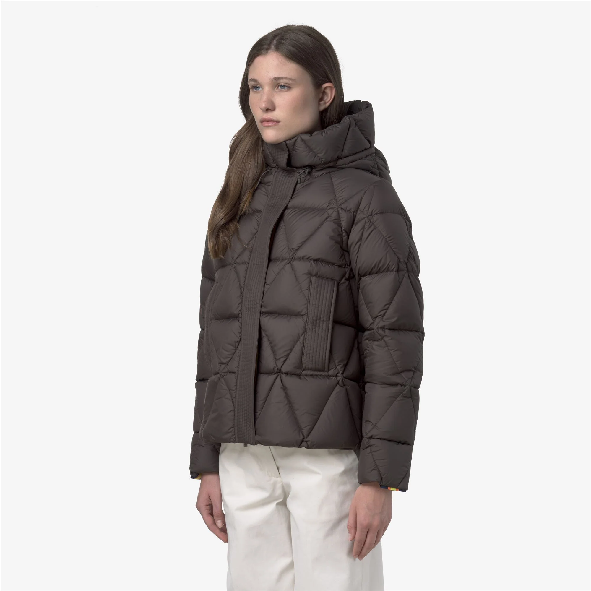 LETHILLE THERMO MICROFIBER - Jackets - Short - Woman - BLACK OLIVE COMBO - Image 4