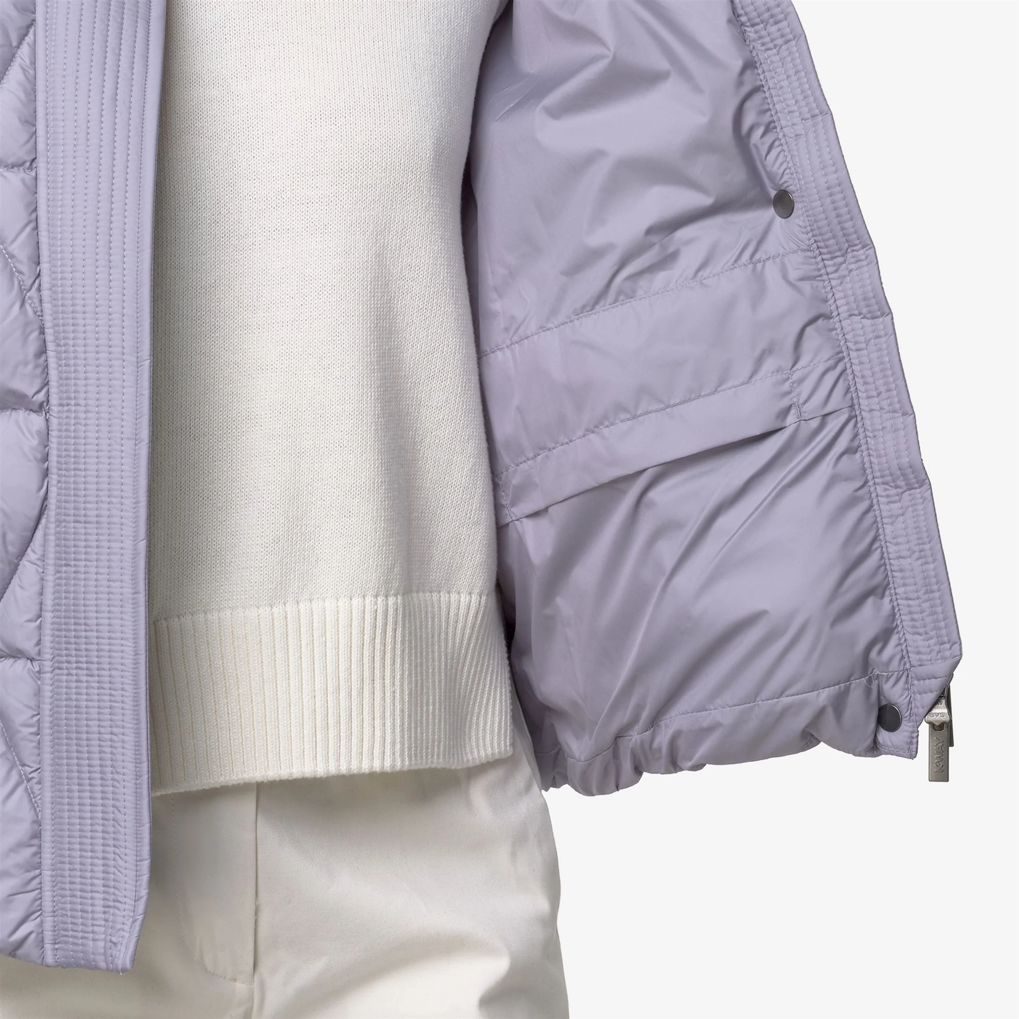 LETHILLE THERMO MICROFIBER - Jackets - Short - Woman - VIOLET LAVANDER COMBO - Image 2