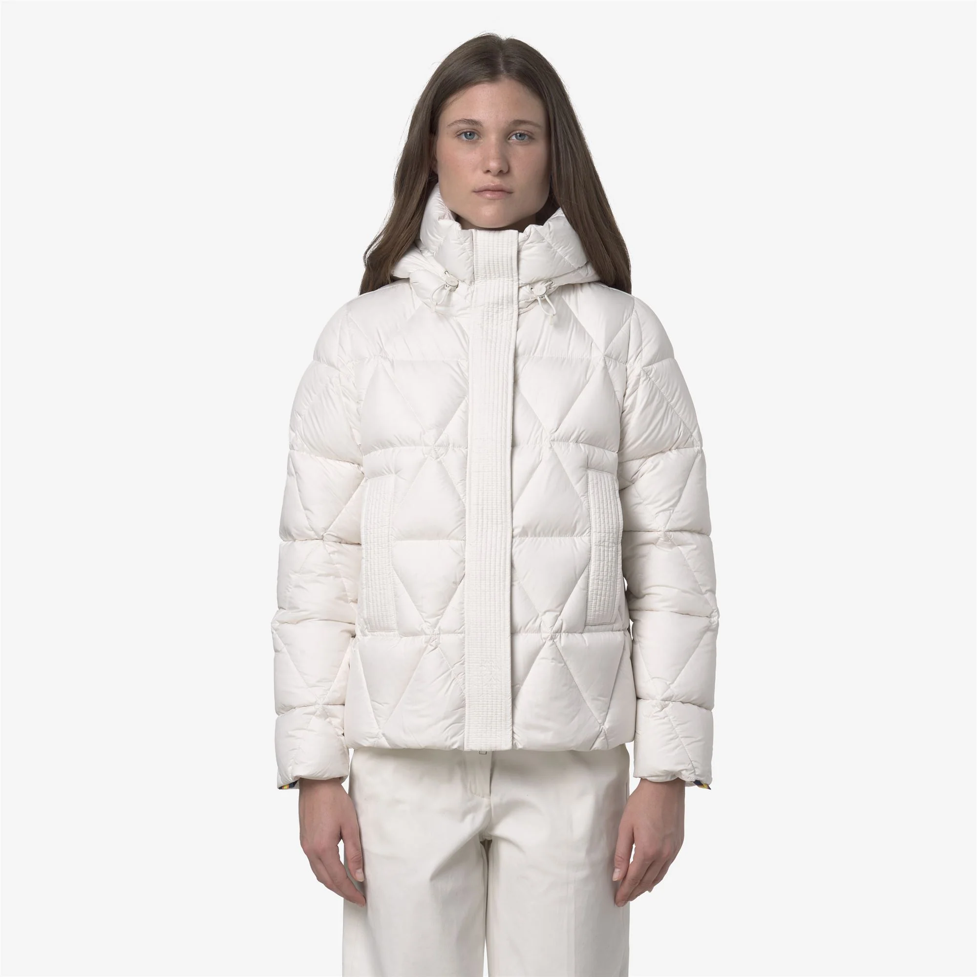 LETHILLE THERMO MICROFIBER - Jackets - Short - Woman - WHITE GARDENIA COMBO - Image 3