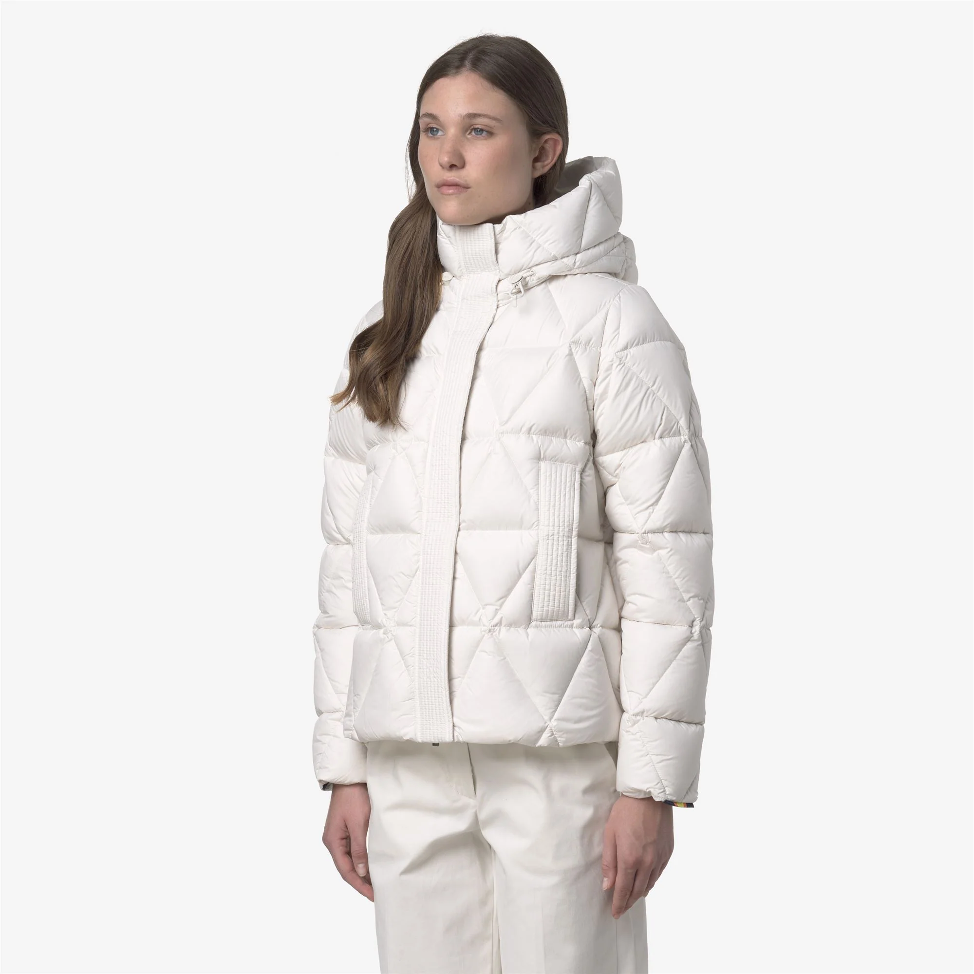 LETHILLE THERMO MICROFIBER - Jackets - Short - Woman - WHITE GARDENIA COMBO - Image 4