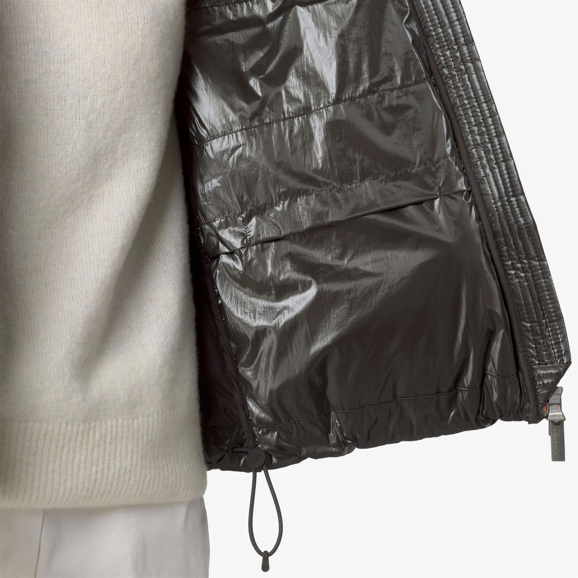 LETHILLE THERMO PEARLY - Jackets - Short - Woman - BLACK OLIVE COMBO - Image 2